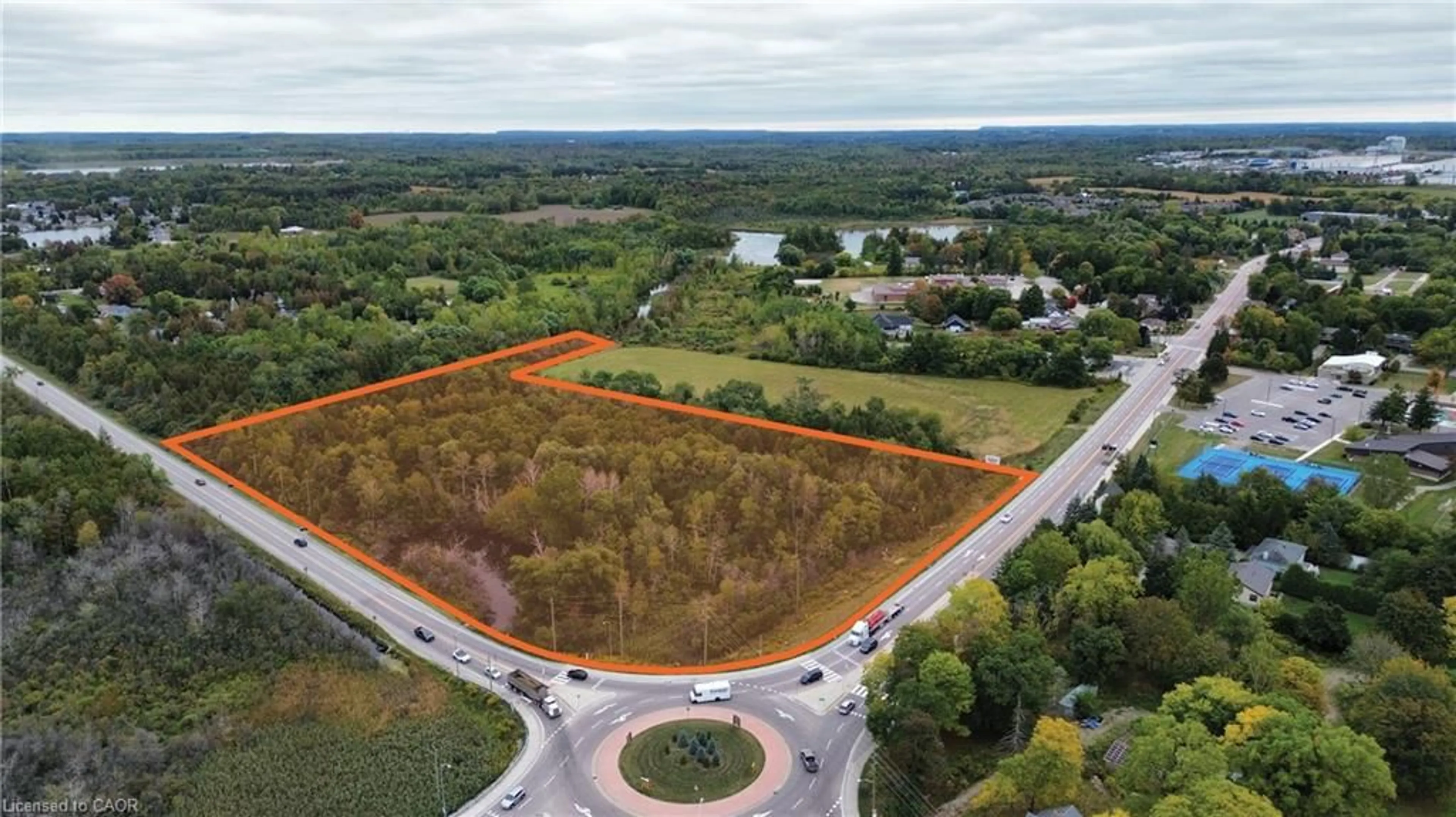 A pic from outside/outdoor area/front of a property/back of a property/a pic from drone, unknown for PT LOT 21 Concession 8, Puslinch Ontario N1H 6H9