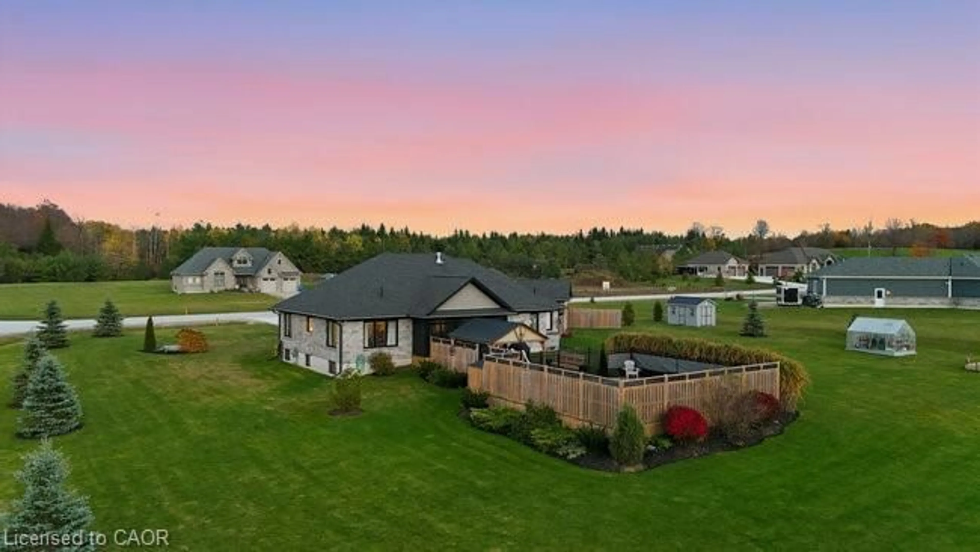 A pic from outside/outdoor area/front of a property/back of a property/a pic from drone, water/lake/river/ocean view for 151 Marshall Heights Rd, Durham Ontario N0G 1R0