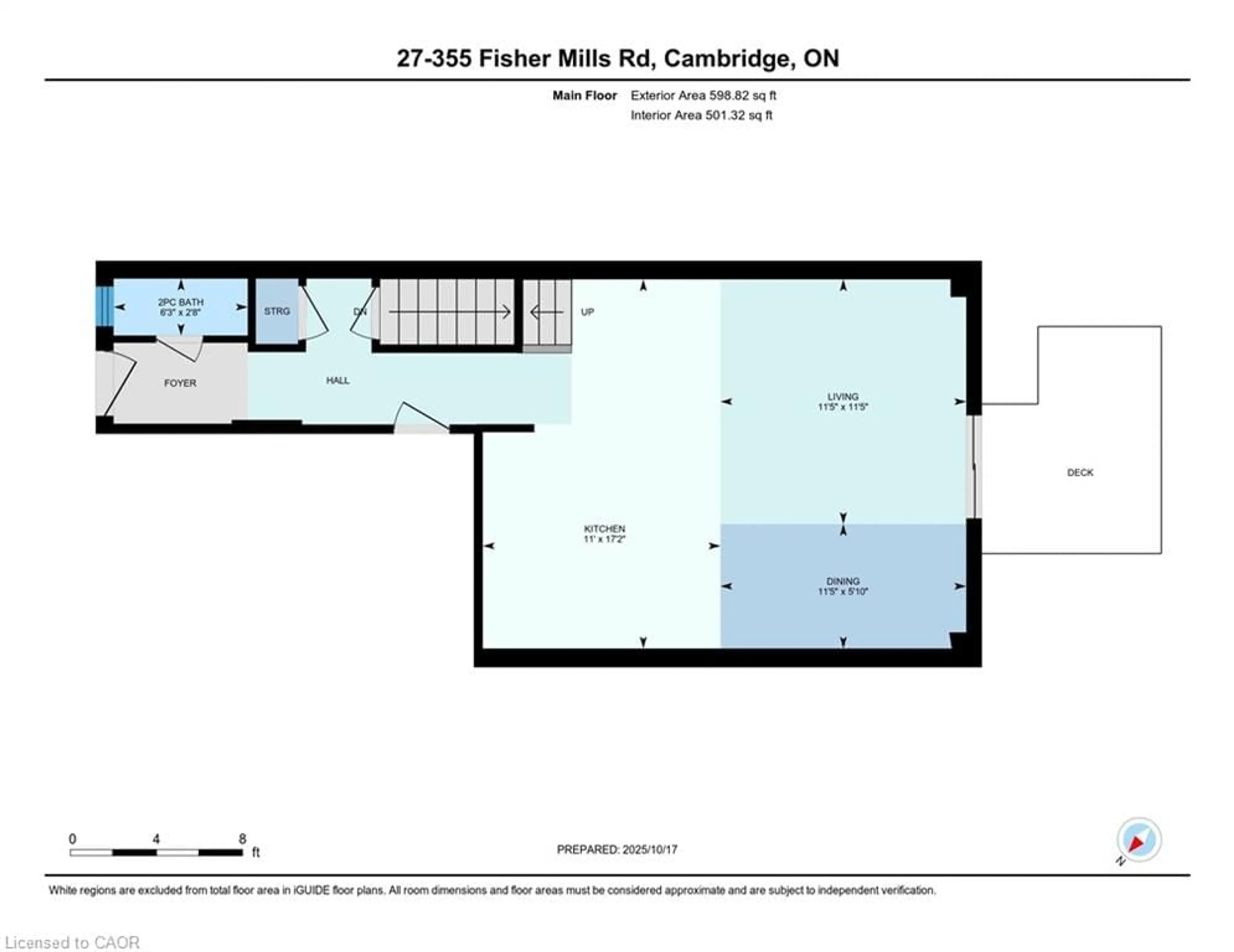 Floor plan for 355 Fisher Mills Rd #27, Cambridge Ontario N3C 4N5