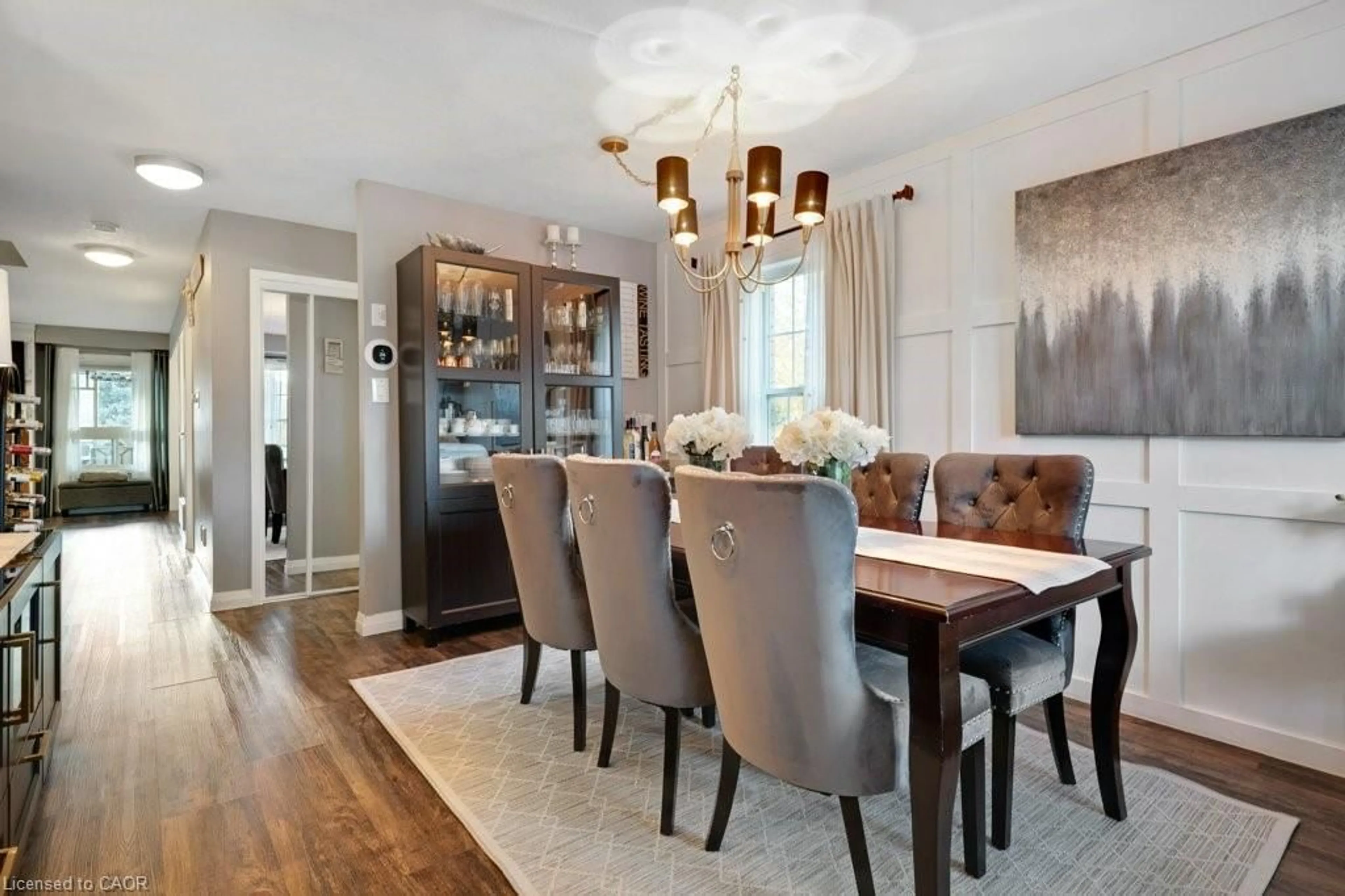 Dining room, wood/laminate floor for 4 Swift Cres, Cambridge Ontario N1P 1J4