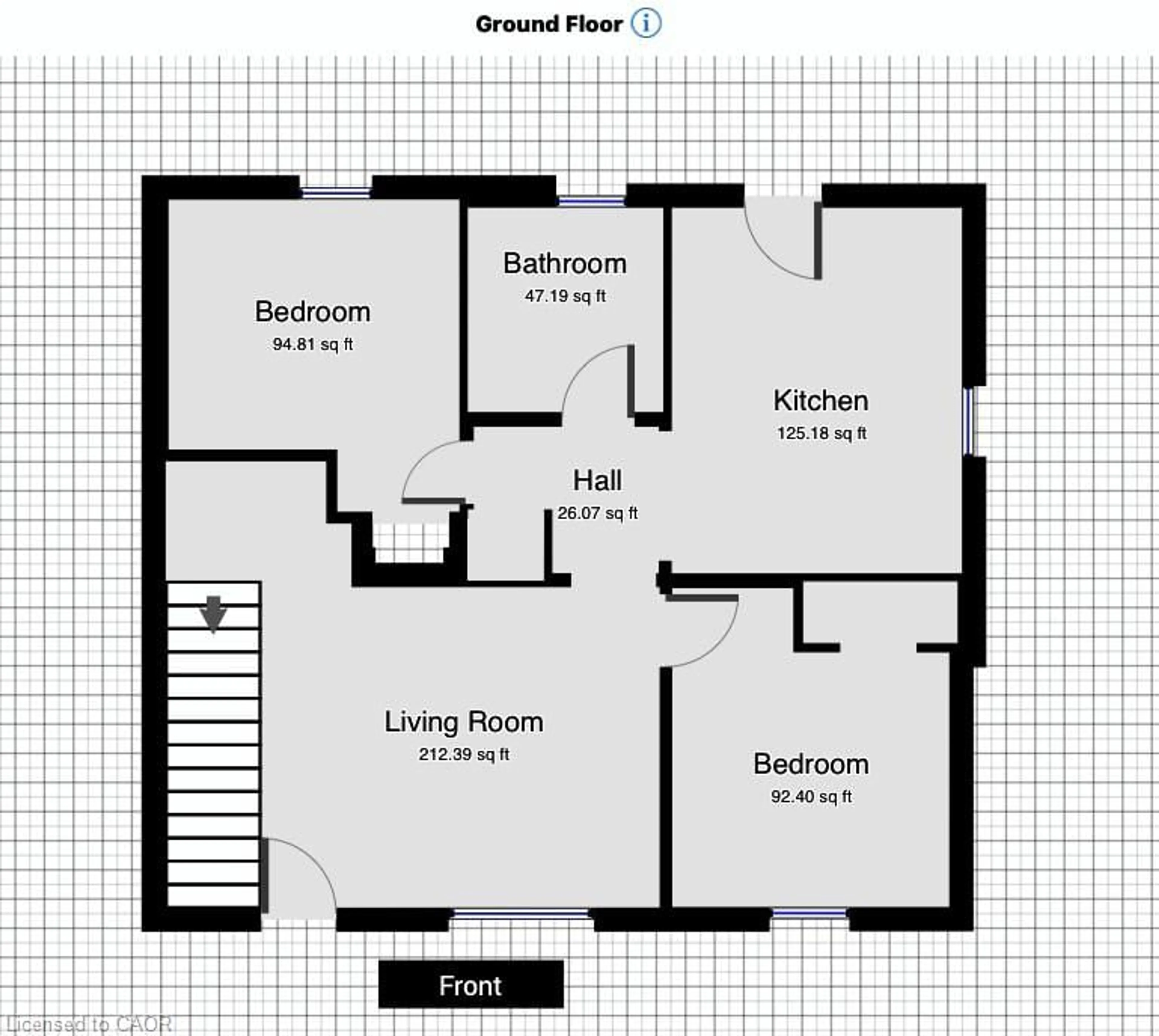 Floor plan for 132 Metcalfe St, Simcoe Ontario N3Y 3C1