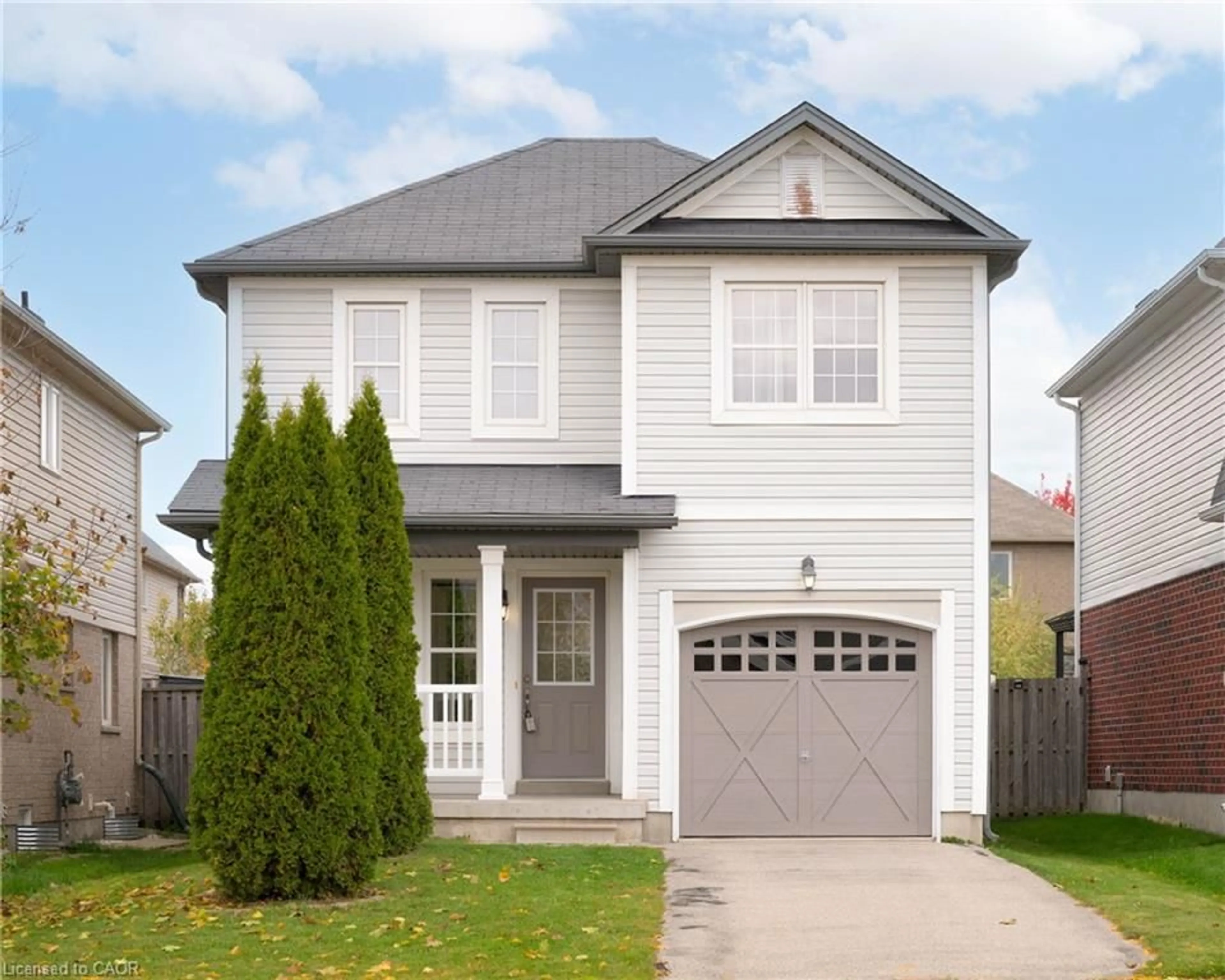 Home with vinyl exterior material, street for 18 Tilbury St, Woolwich Ontario N0B 1M0