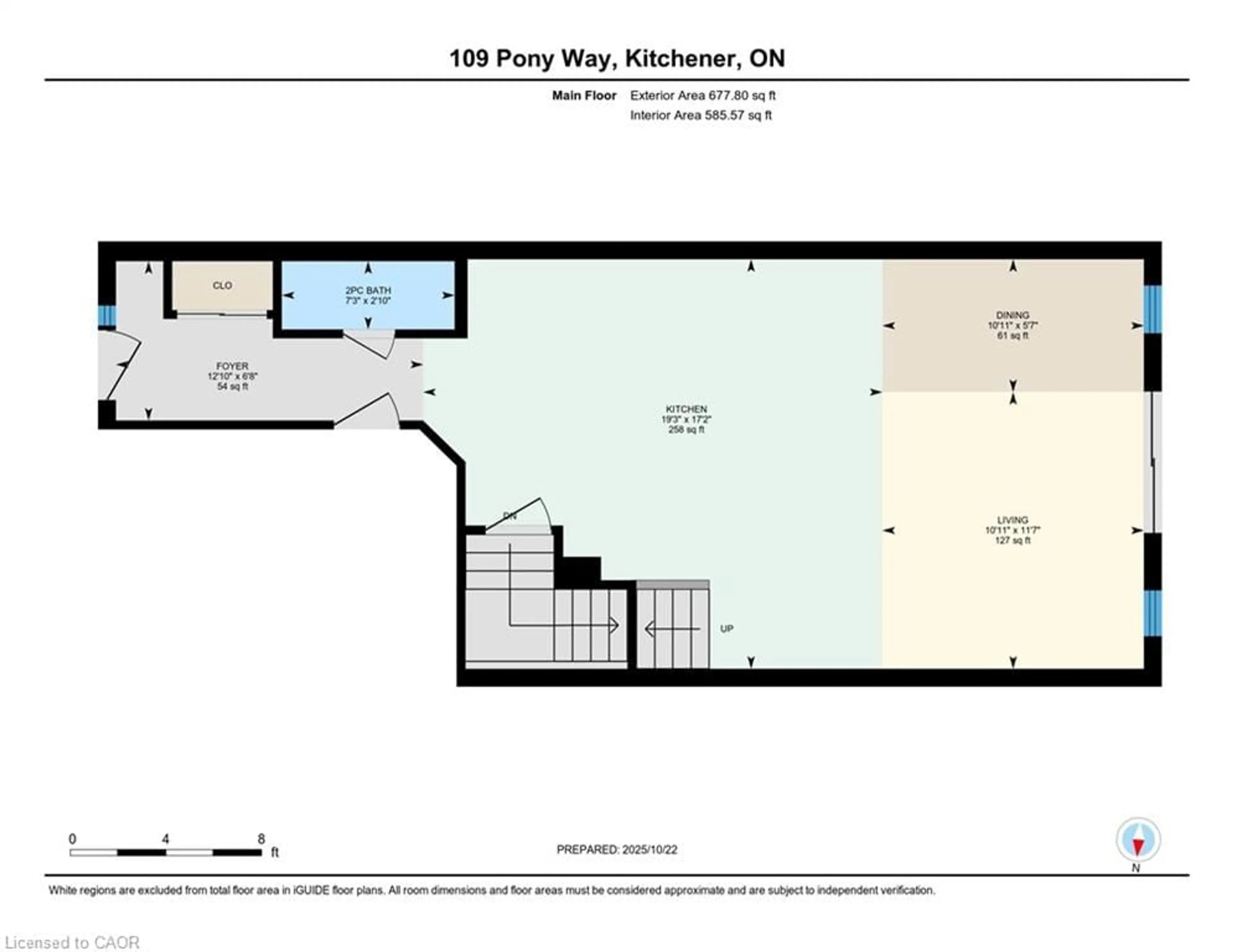 Floor plan for 109 Pony Way, Kitchener Ontario N0B 2E0