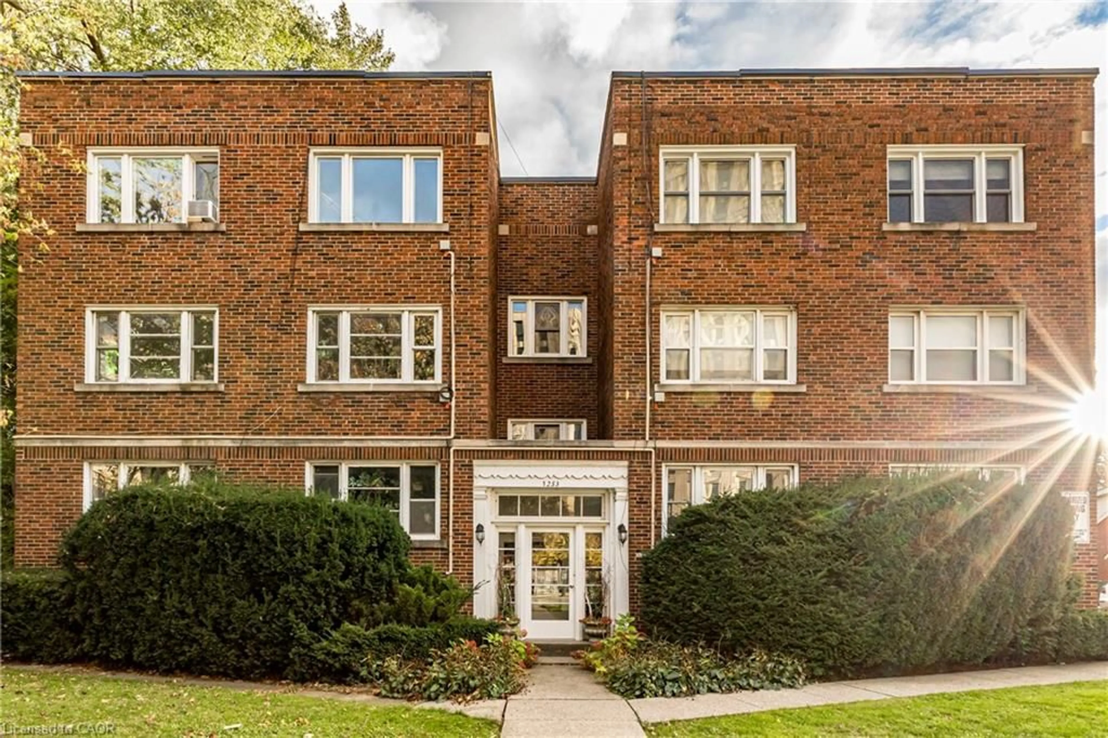 Home with brick exterior material, street for 1253 Main St #3, Hamilton Ontario L8S 1C4