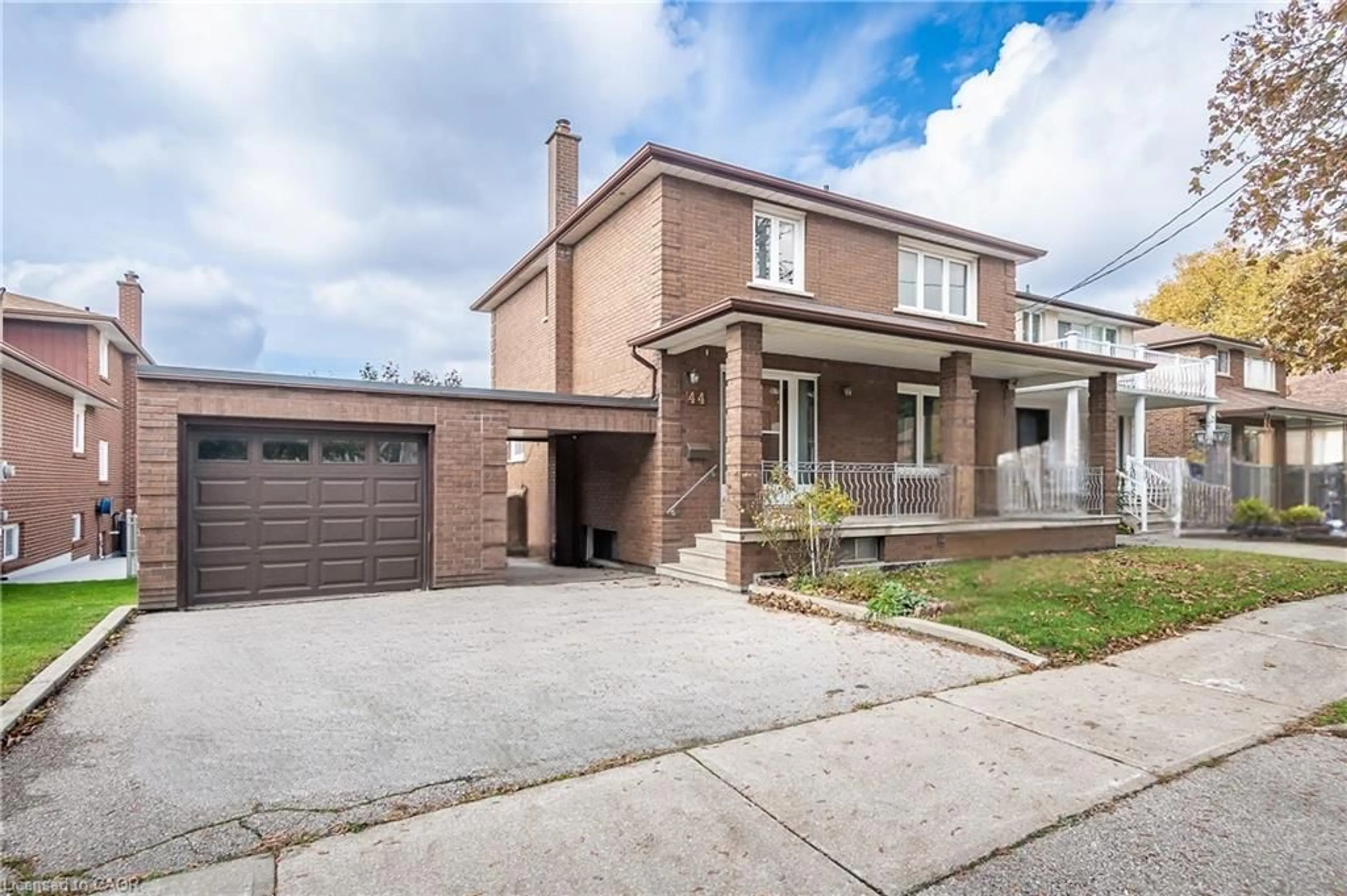 Home with brick exterior material, street for 44 Ridge Rd, North York Ontario M3M 1C7