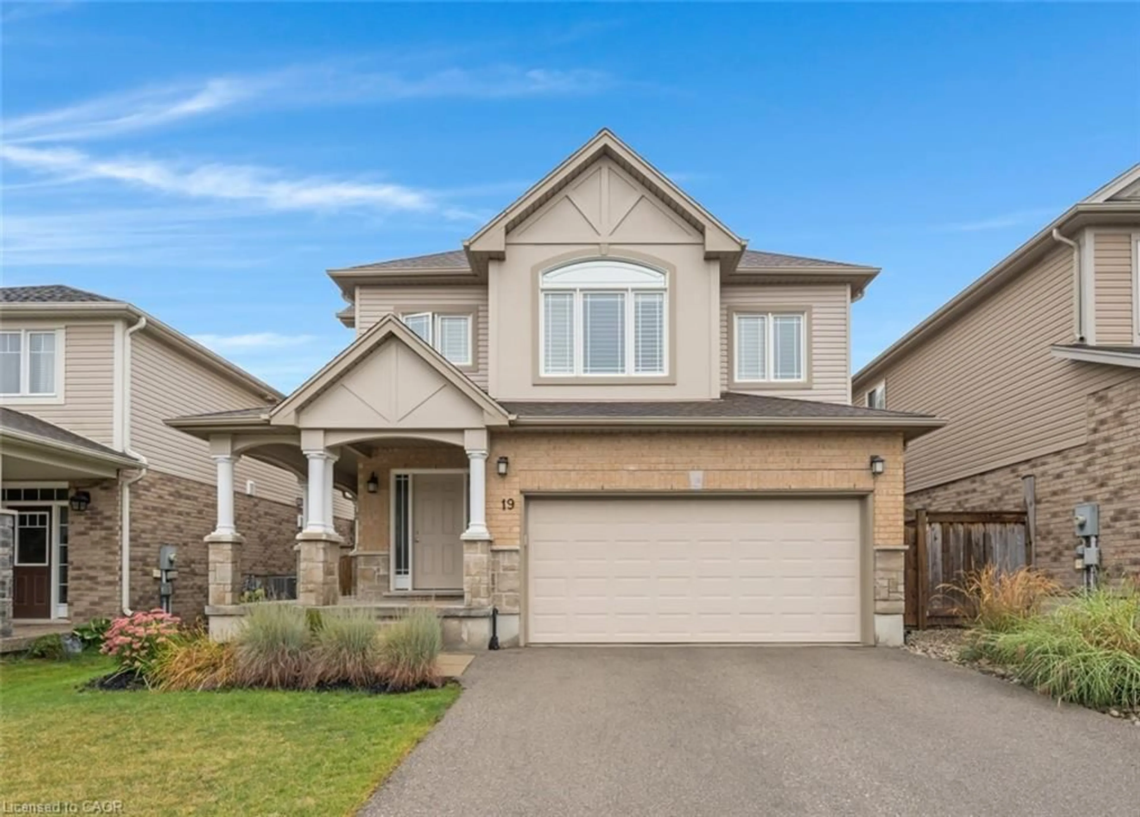 Home with vinyl exterior material, street for 19 Cox St, Cambridge Ontario N1S 0A3