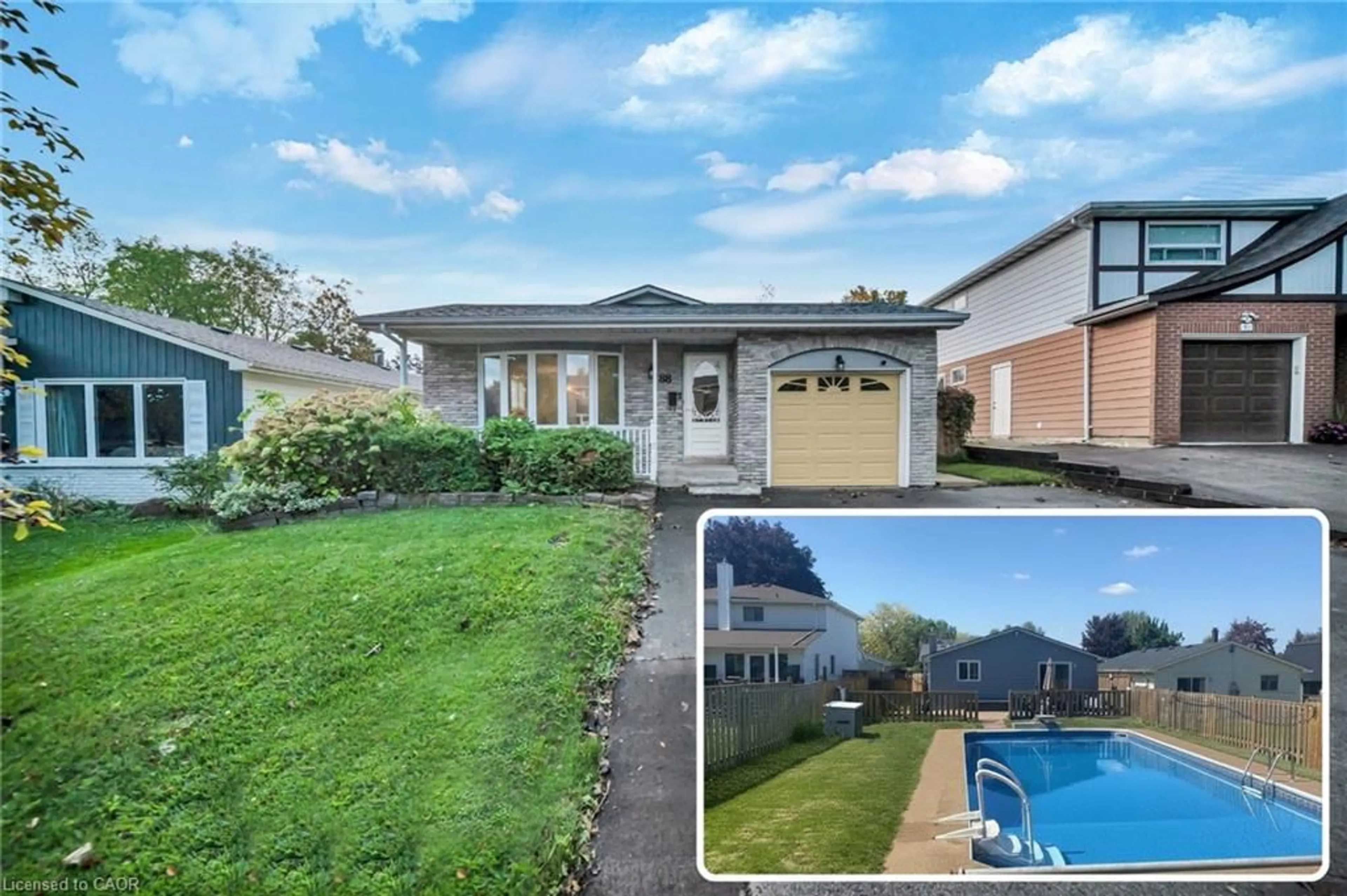 A pic from outside/outdoor area/front of a property/back of a property/a pic from drone, street for 88 Glen Lake Cres, Kitchener Ontario N2N 1C5