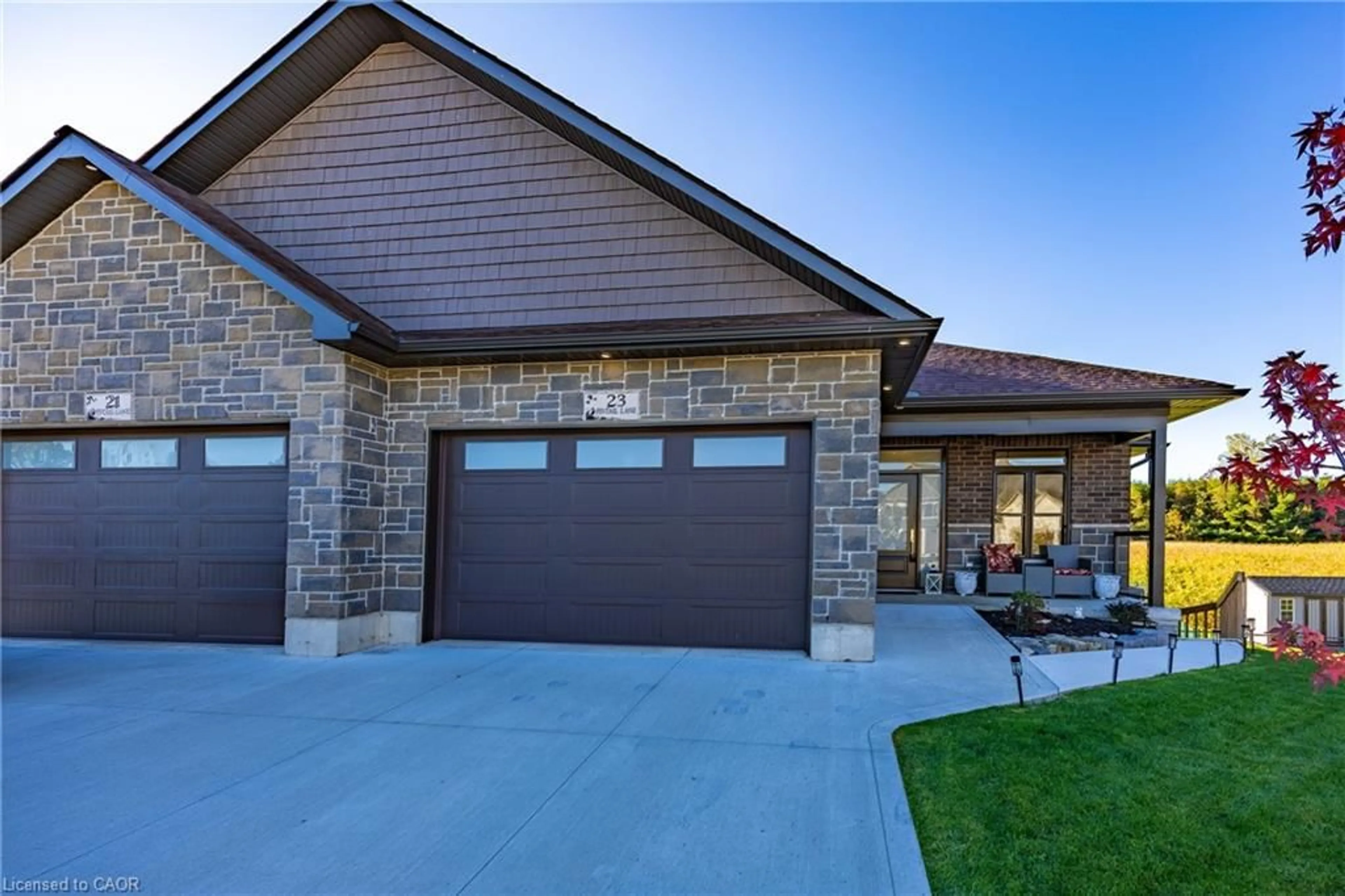 Home with brick exterior material, street for 23 Pintail Lane, Port Rowan Ontario N0E 1M0