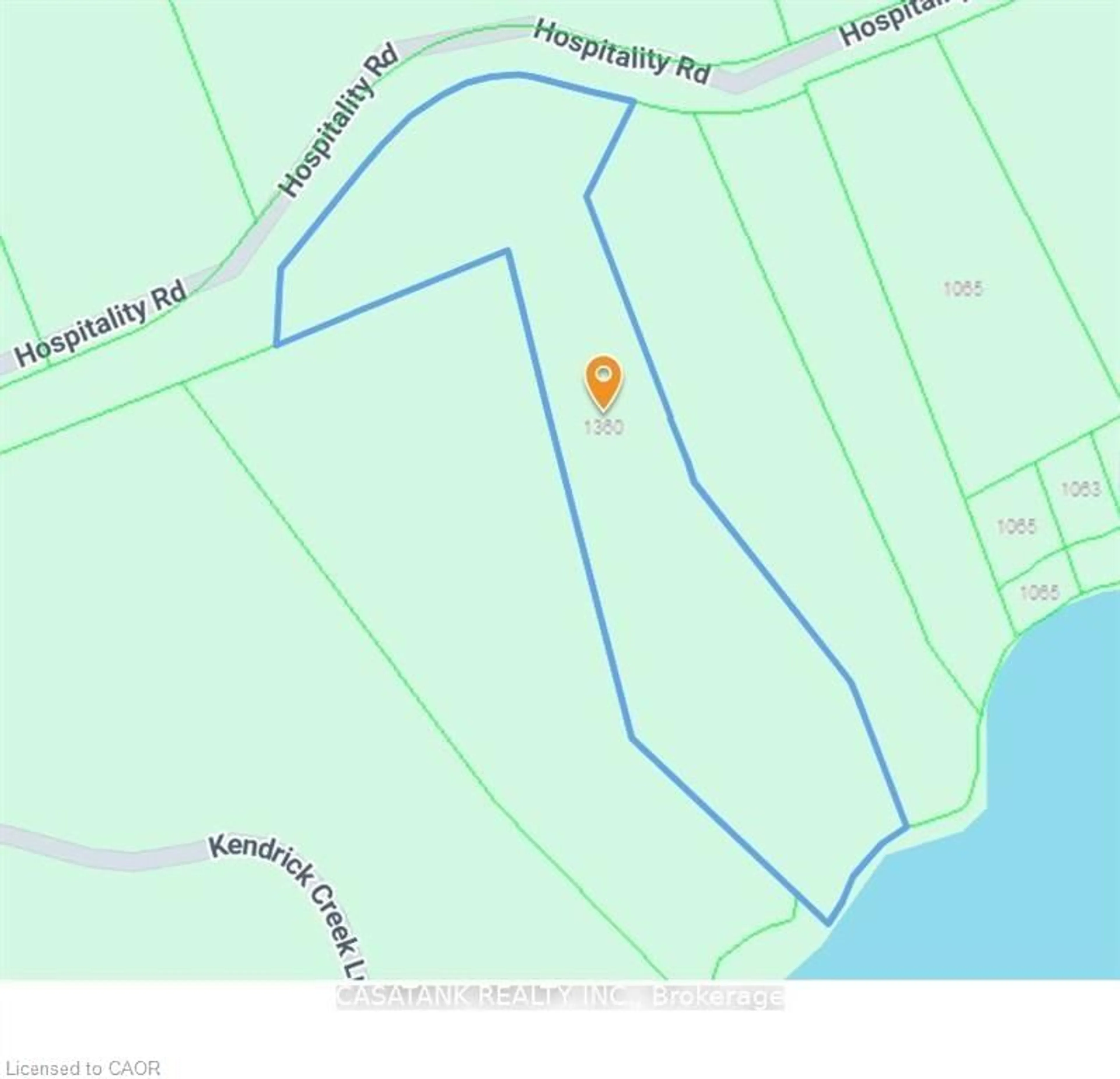 Picture of a map for 1360 Hospitality Rd, Minden Ontario K0M 2K0