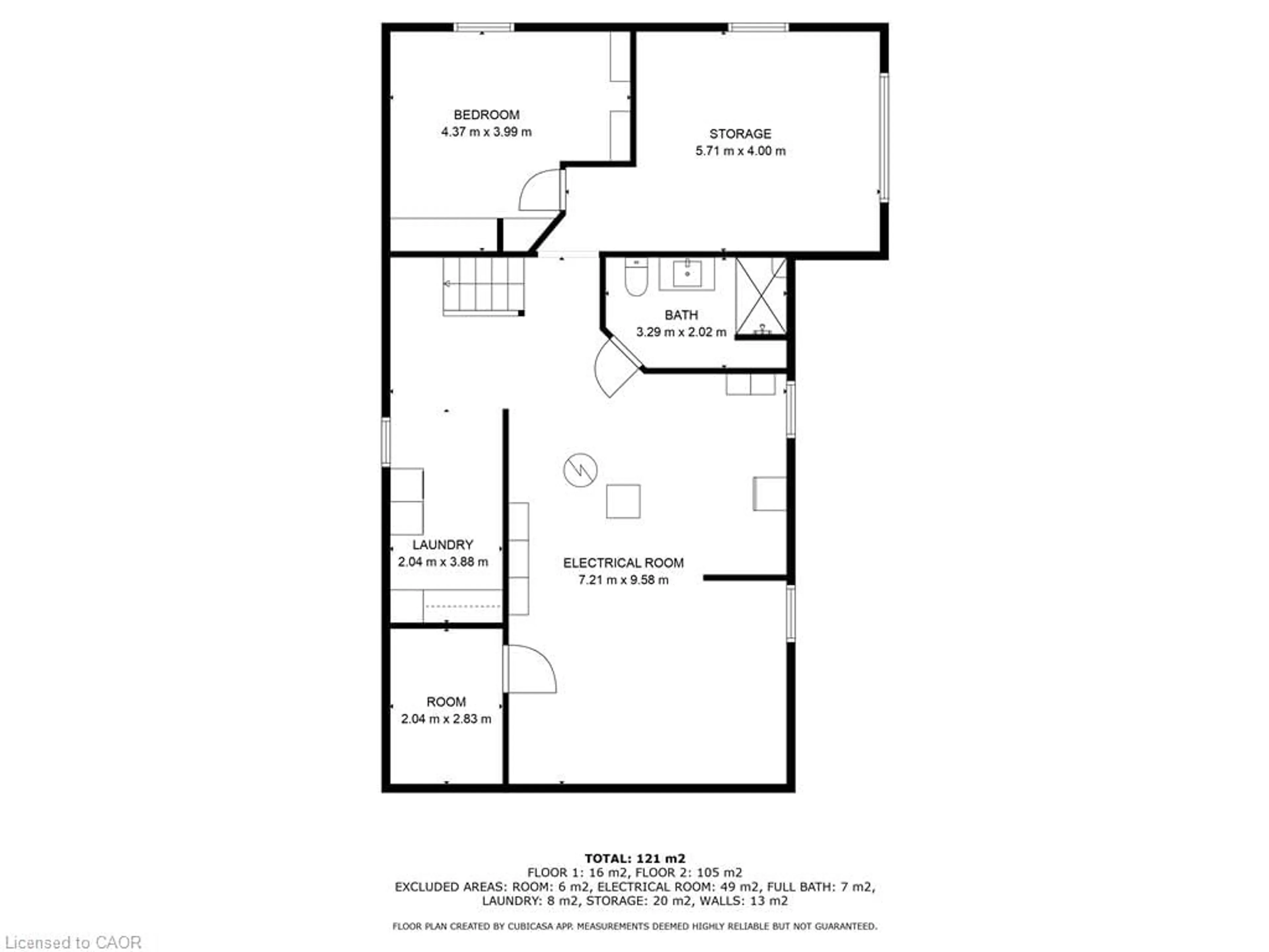 Floor plan for 17 Clifford Ave, Welland Ontario L3C 2C6