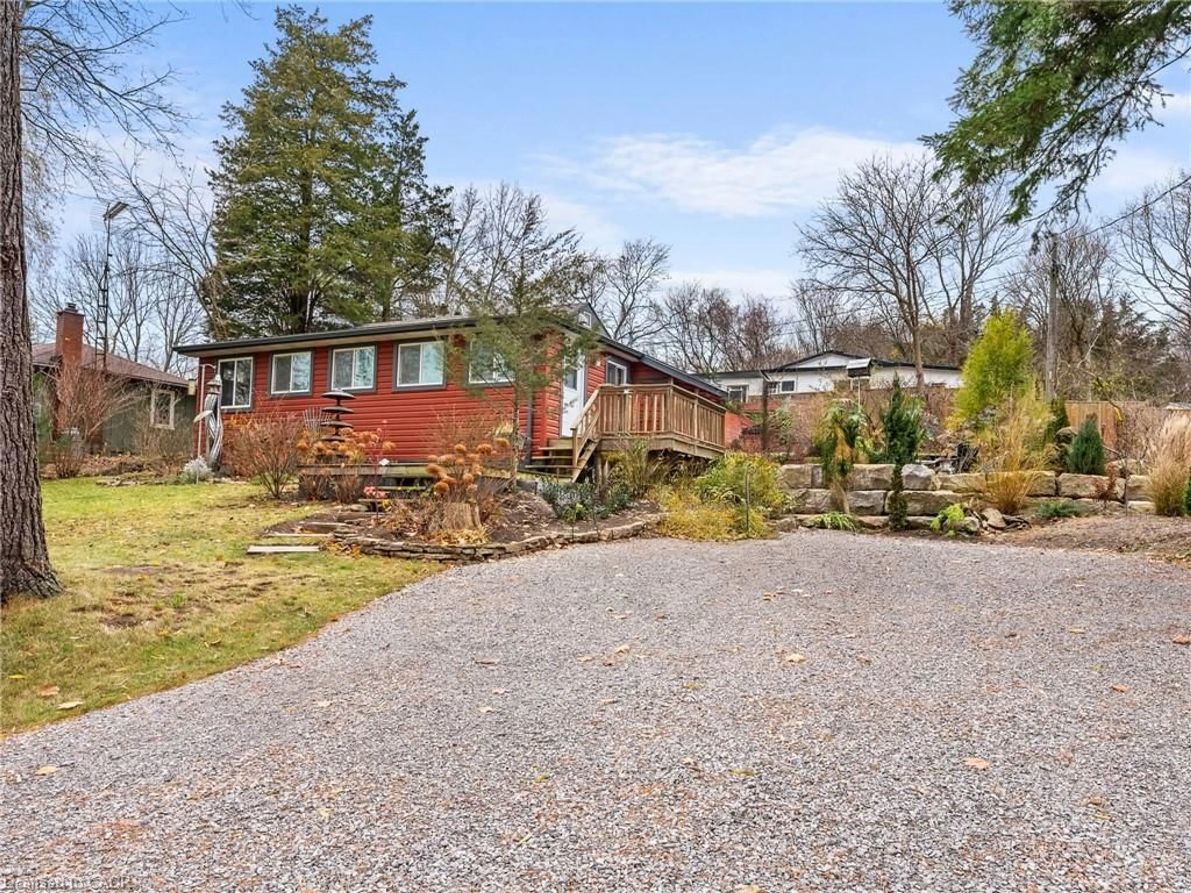 A pic from outside/outdoor area/front of a property/back of a property/a pic from drone, street for 63 Beckett St, Normandale Ontario N0E 1W0