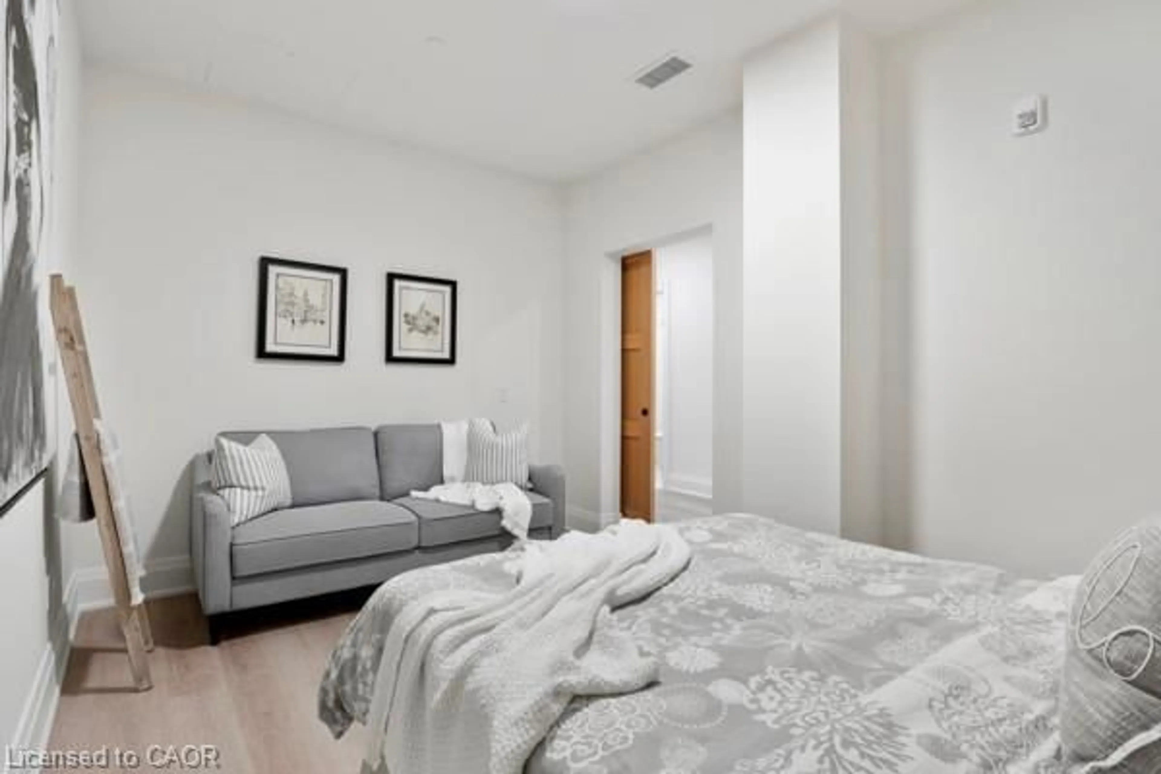 Bedroom with bed, unknown for 6523 Wellington 7 Rd #35, Elora Ontario N0B 1S0