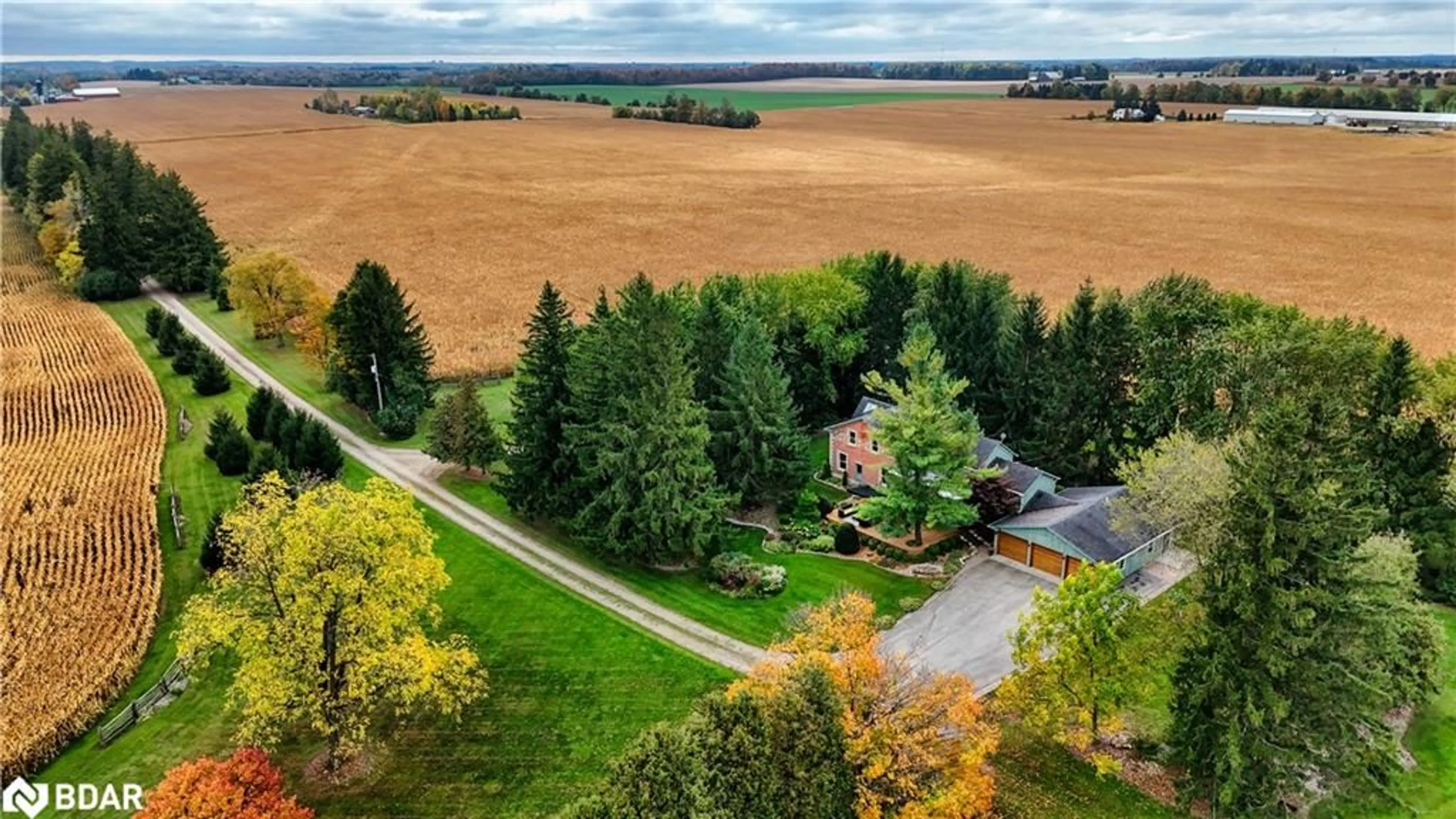 A pic from outside/outdoor area/front of a property/back of a property/a pic from drone, forest/trees view for 7812 Guelph Nichol Tline, Guelph Ontario N1H 6J2