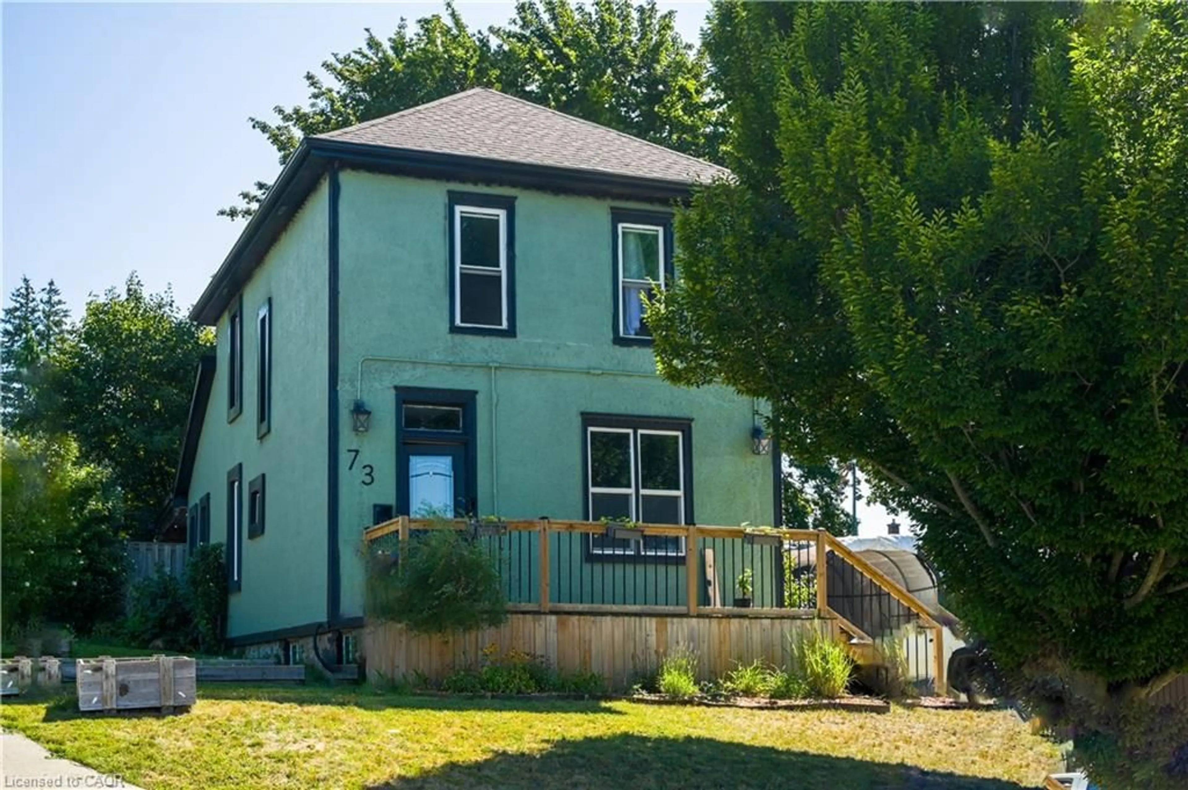 Home with vinyl exterior material, street for 73 Brock St, Woodstock Ontario N4S 3B7