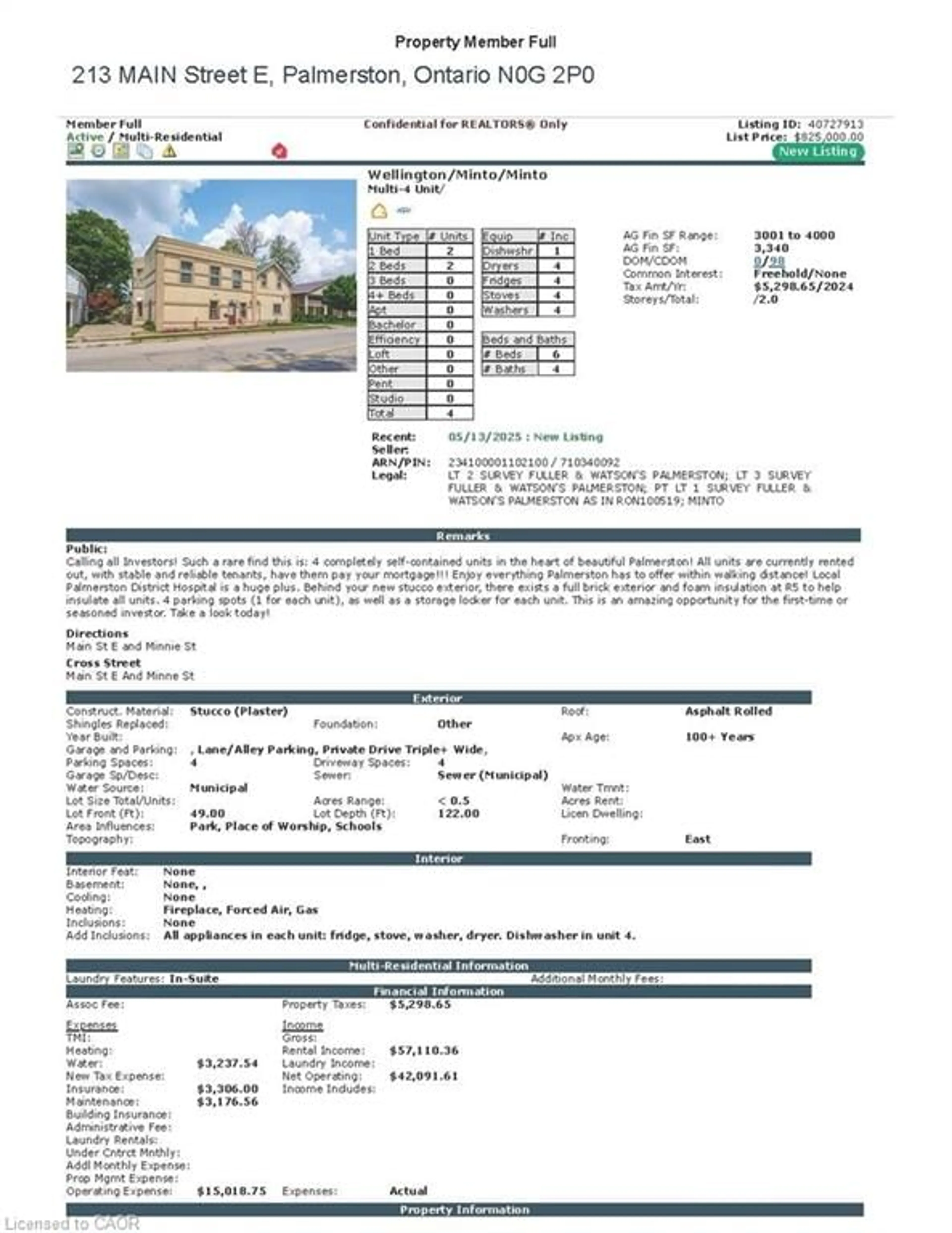 Floor plan for 213 Main St, Palmerston Ontario N0G 2P0