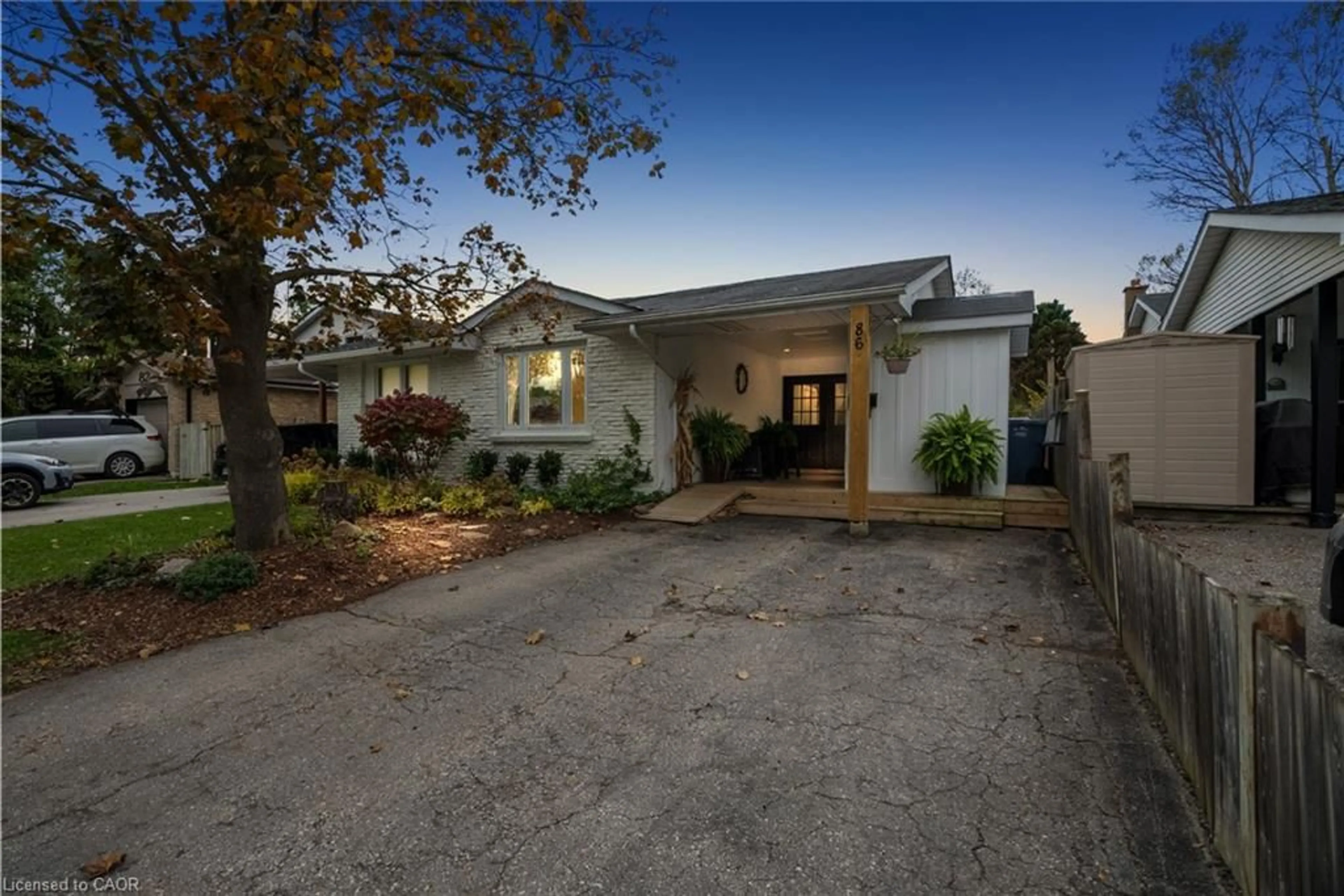 A pic from outside/outdoor area/front of a property/back of a property/a pic from drone, street for 86 Queensdale Cres, Guelph Ontario N1H 6W3