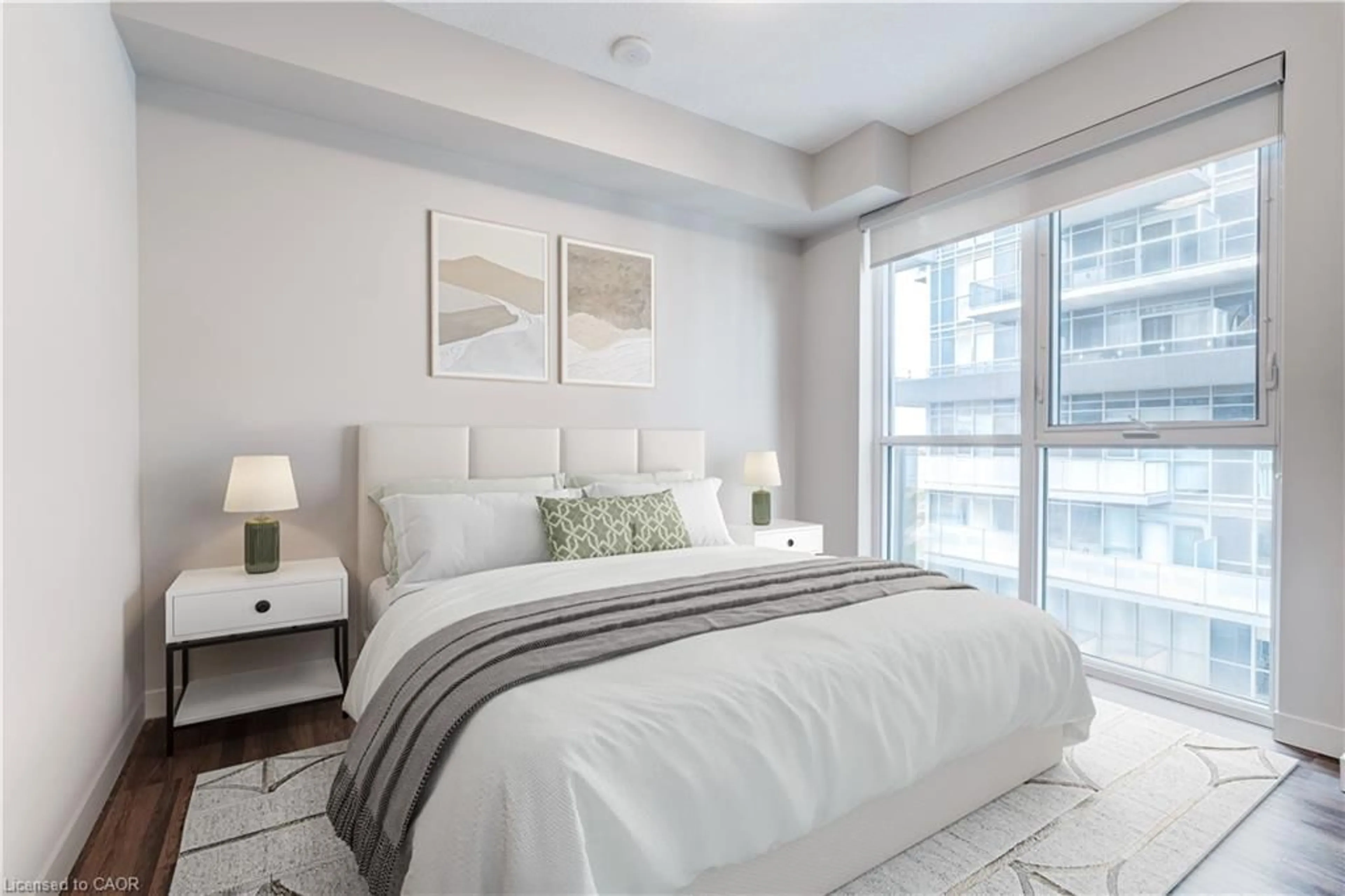 Bedroom with bed, unknown for 2081 Fairview St #1703, Burlington Ontario L7R 0E4