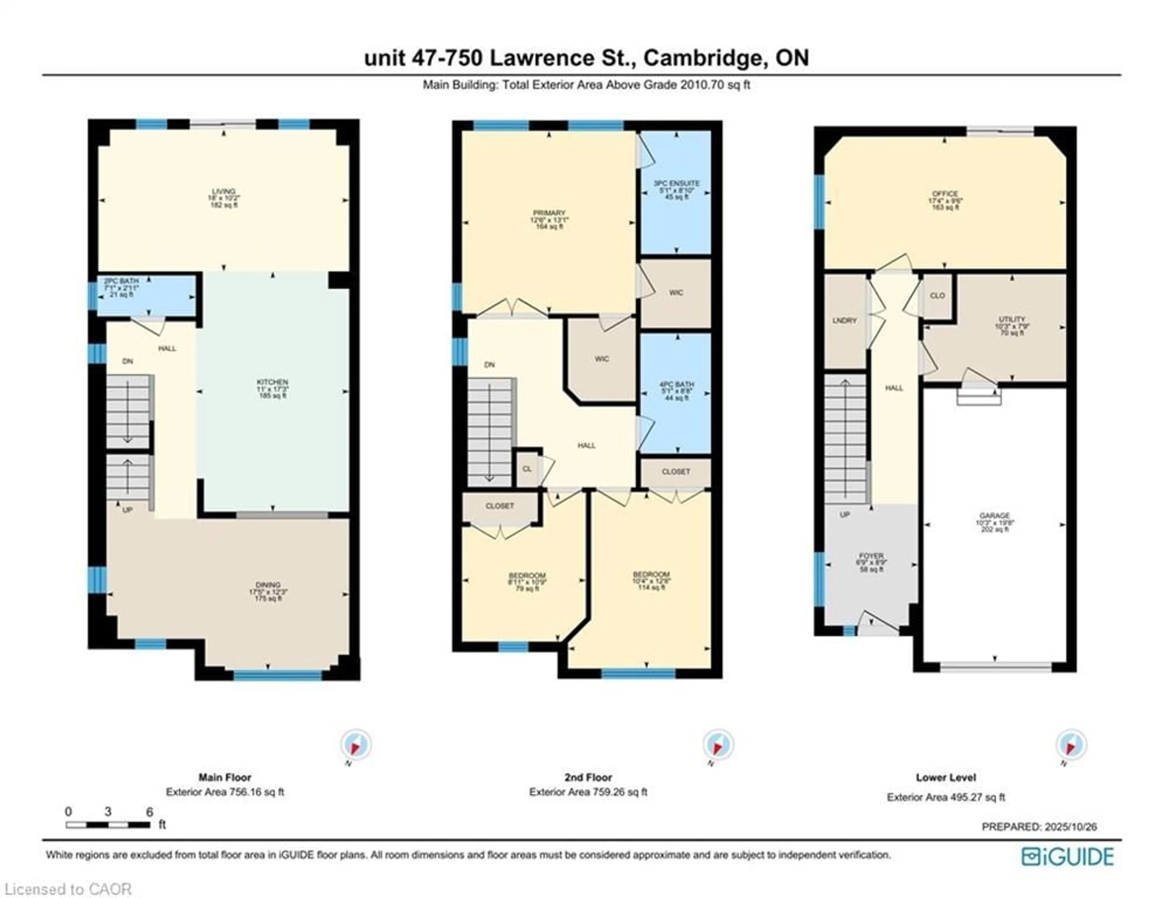 Floor plan for 750 Lawrence St #47, Cambridge Ontario N3H 0A9