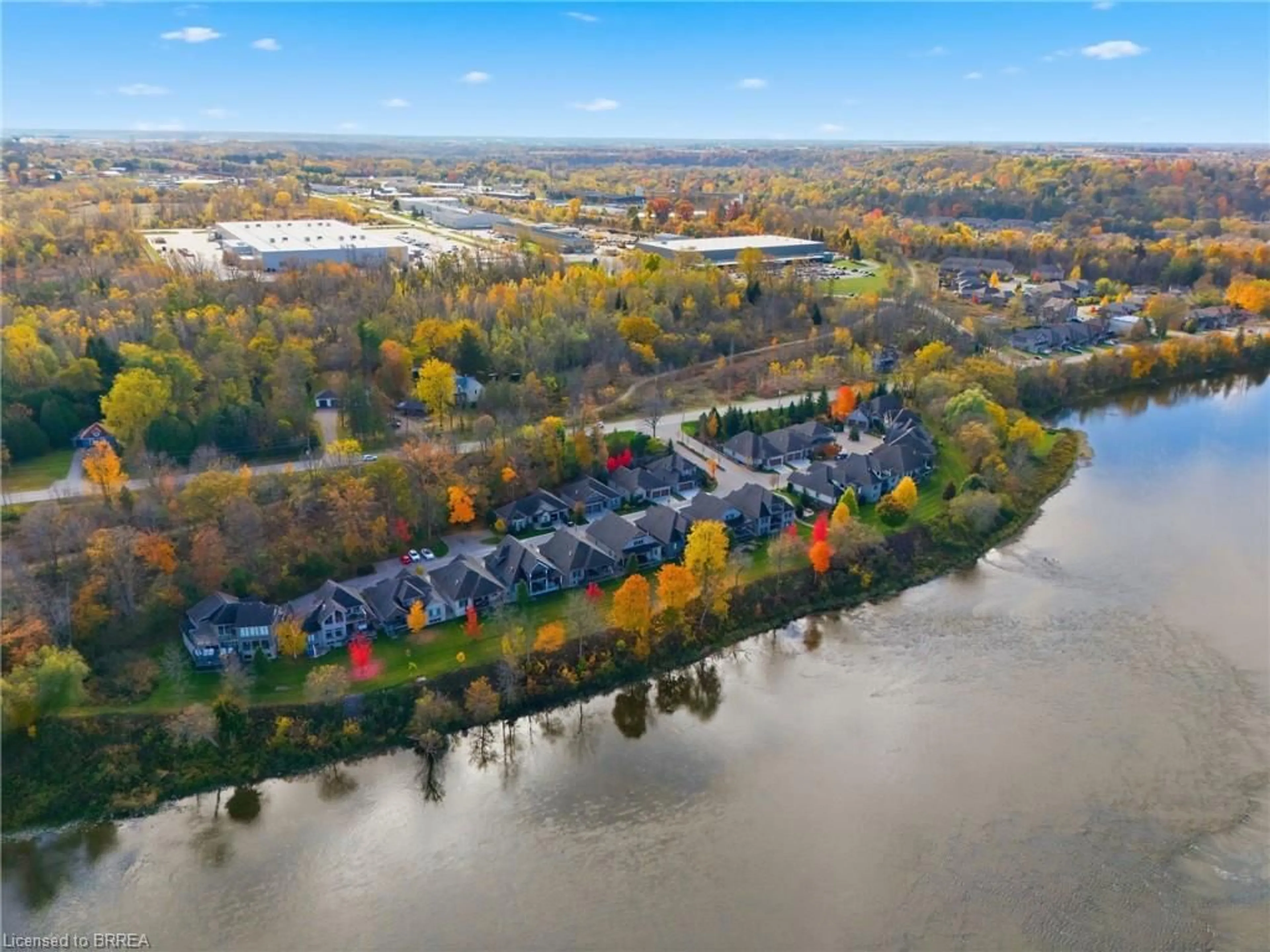 A pic from outside/outdoor area/front of a property/back of a property/a pic from drone, water/lake/river/ocean view for 158 Willow St #19, Paris Ontario N3L 0C5