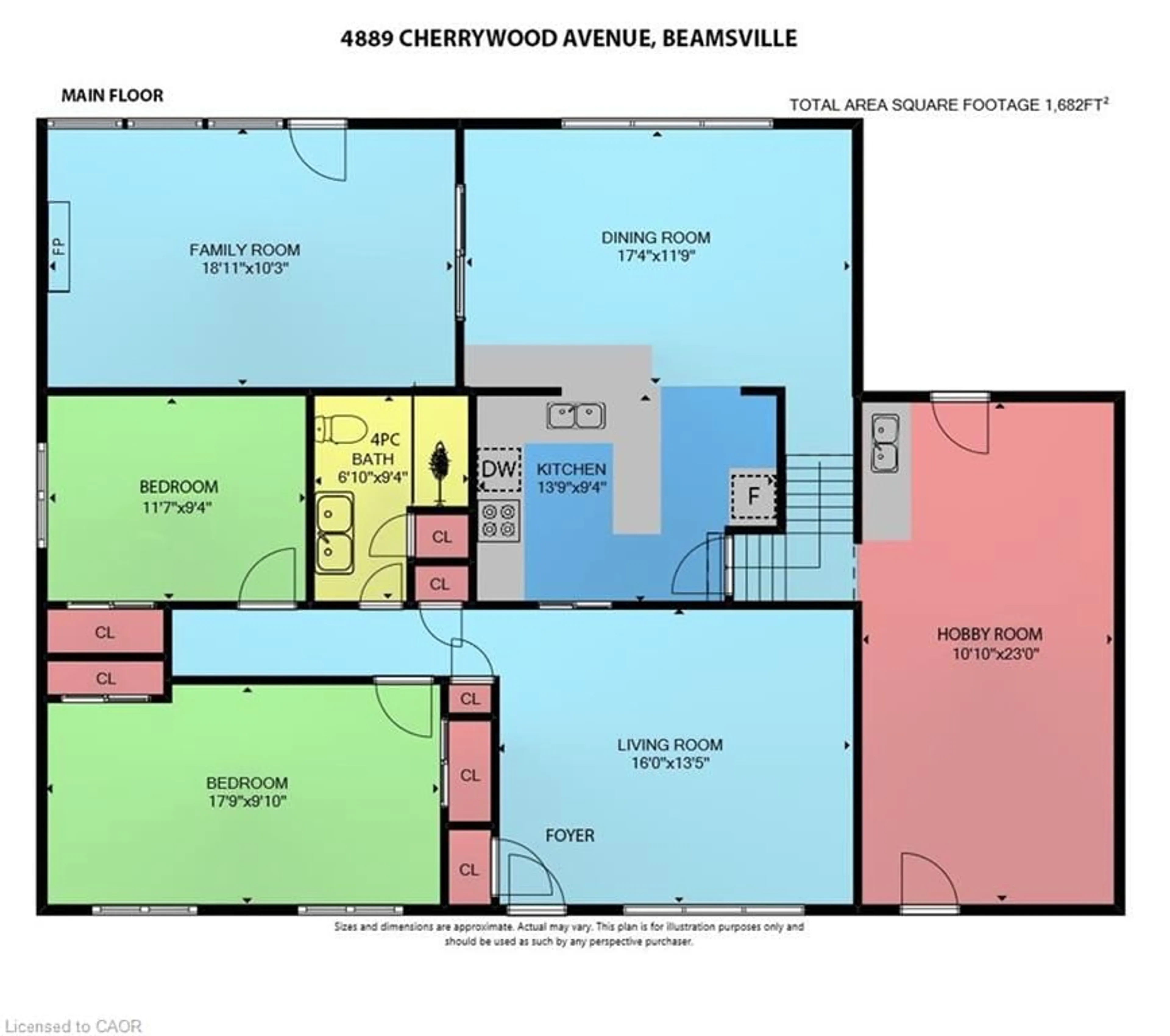 Floor plan for 4889 Cherrywood Dr, Beamsville Ontario L3J 0L5