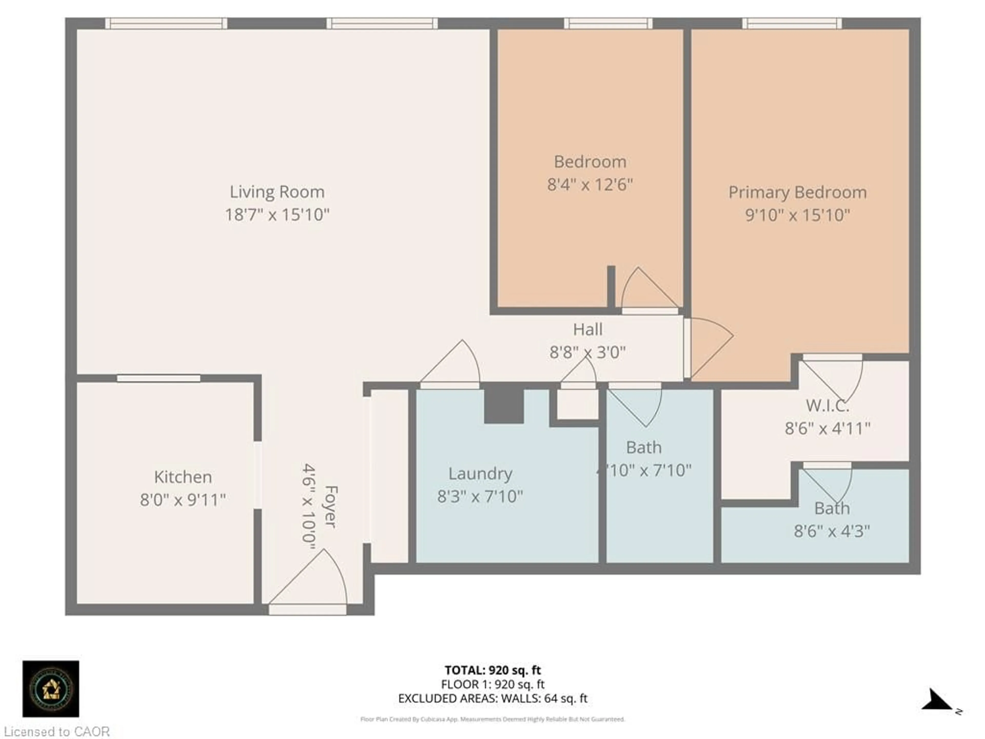 Floor plan for 18 Holborn Crt #104, Kitchener Ontario N2A 4A1