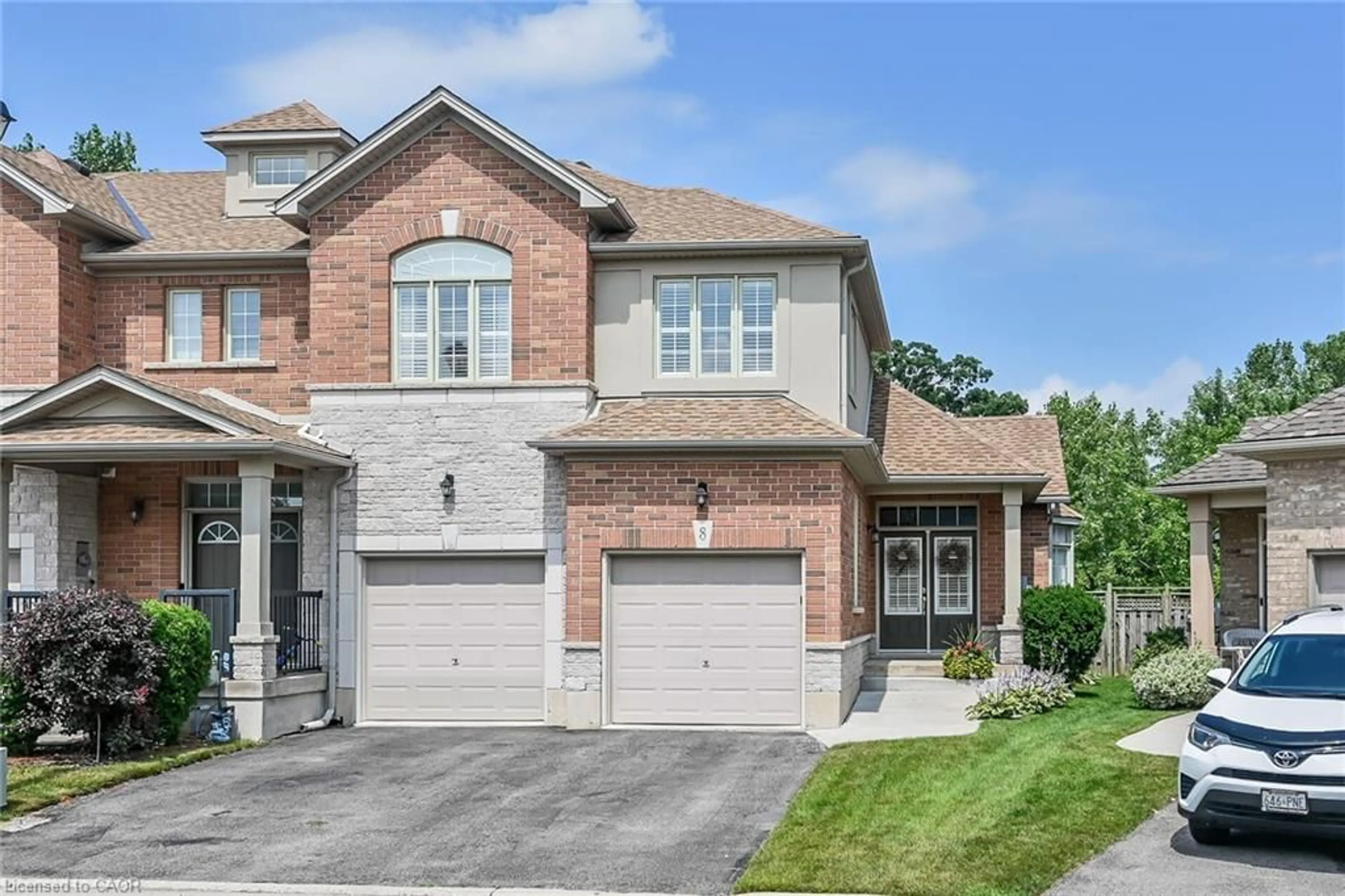 Home with brick exterior material, street for 99 Panabaker Dr #8, Ancaster Ontario L9G 0A3