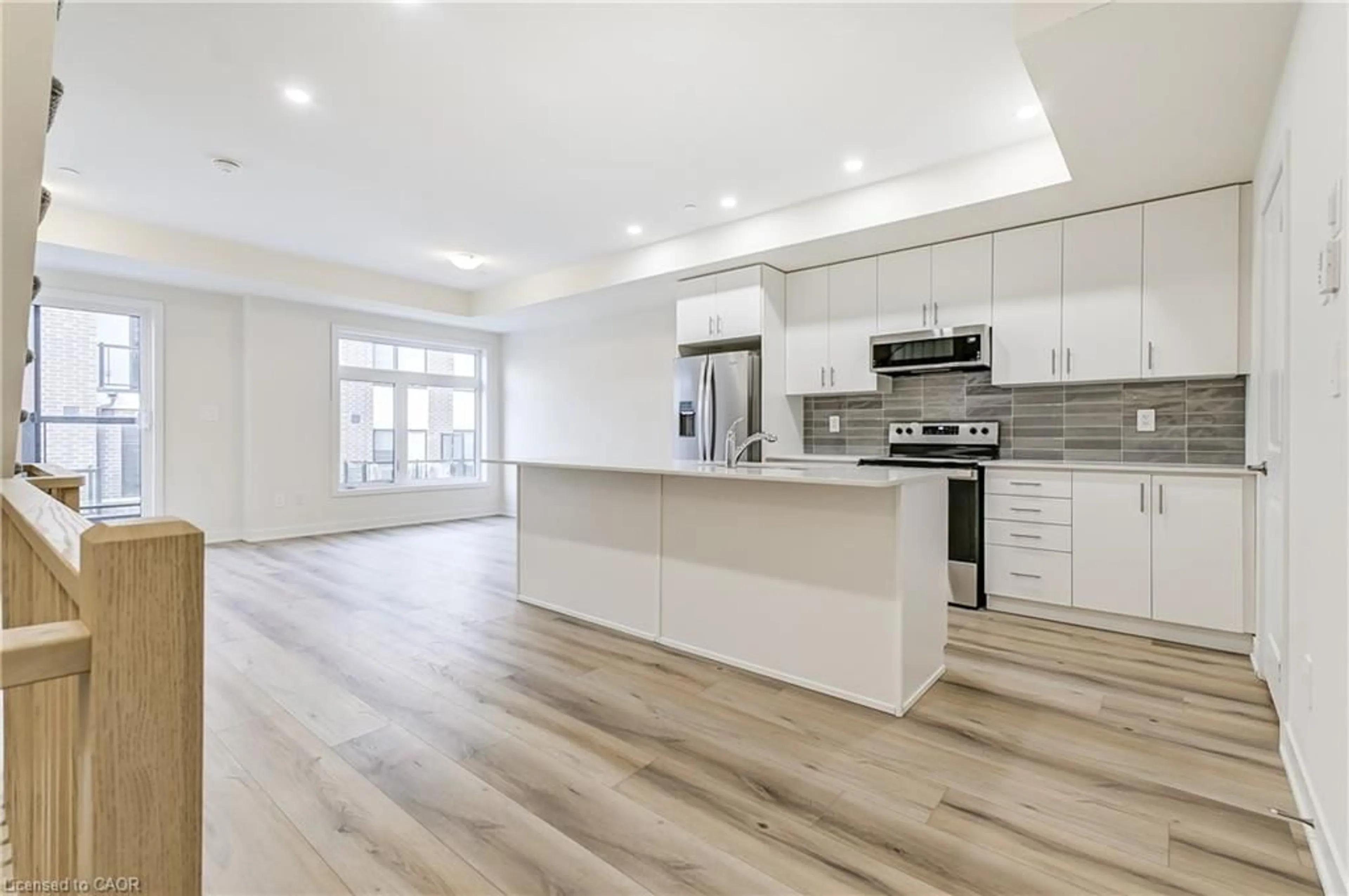 Open concept kitchen, unknown for 755 Omega Dr #202, Pickering Ontario L1V 0H1