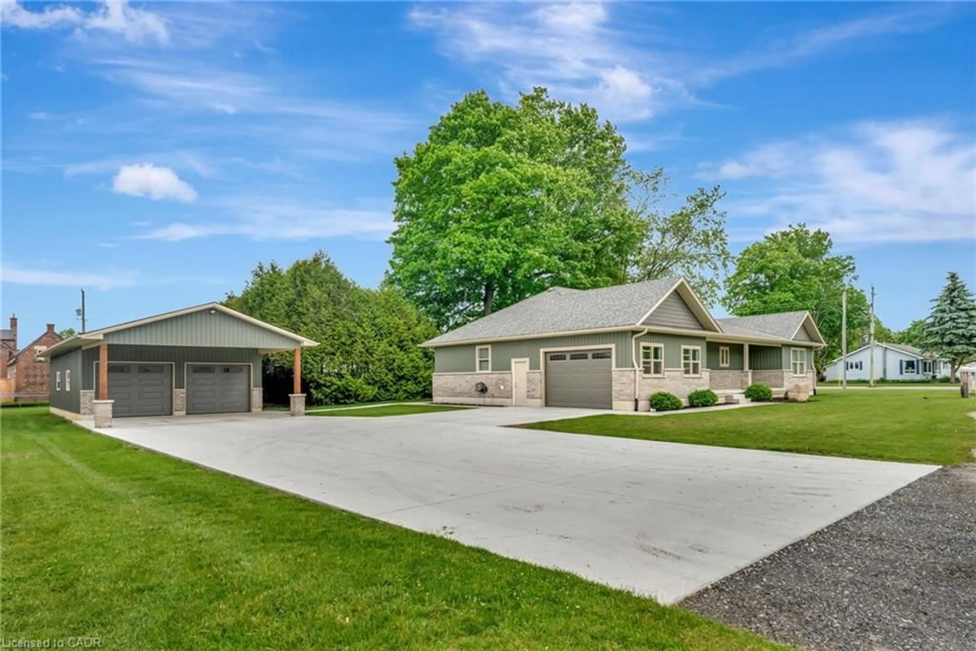 A pic from outside/outdoor area/front of a property/back of a property/a pic from drone, street for 12 Albert St, Langton Ontario N5V 2L8