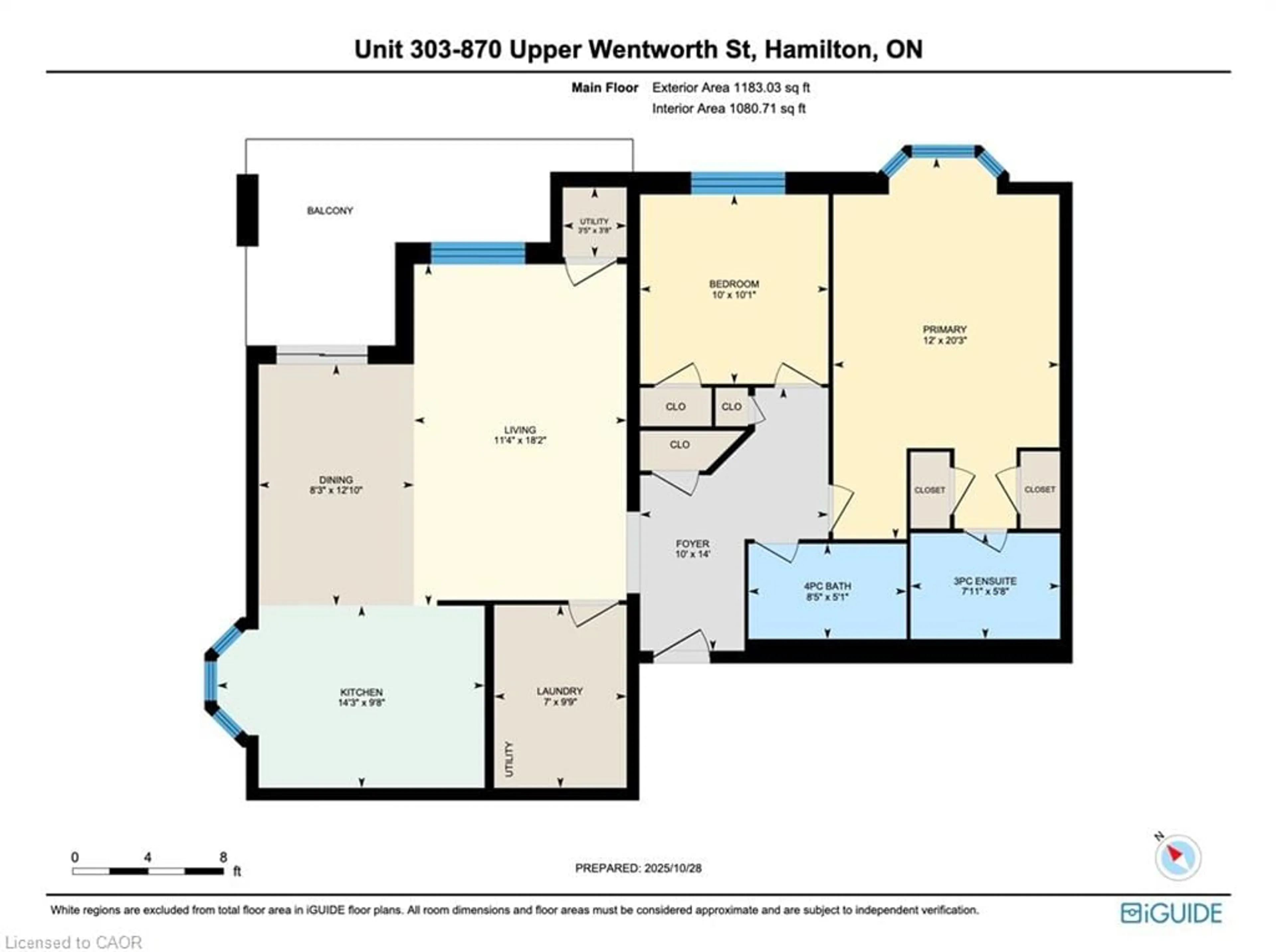 Floor plan for 870 Upper Wentworth St #303, Hamilton Ontario L9A 4W4