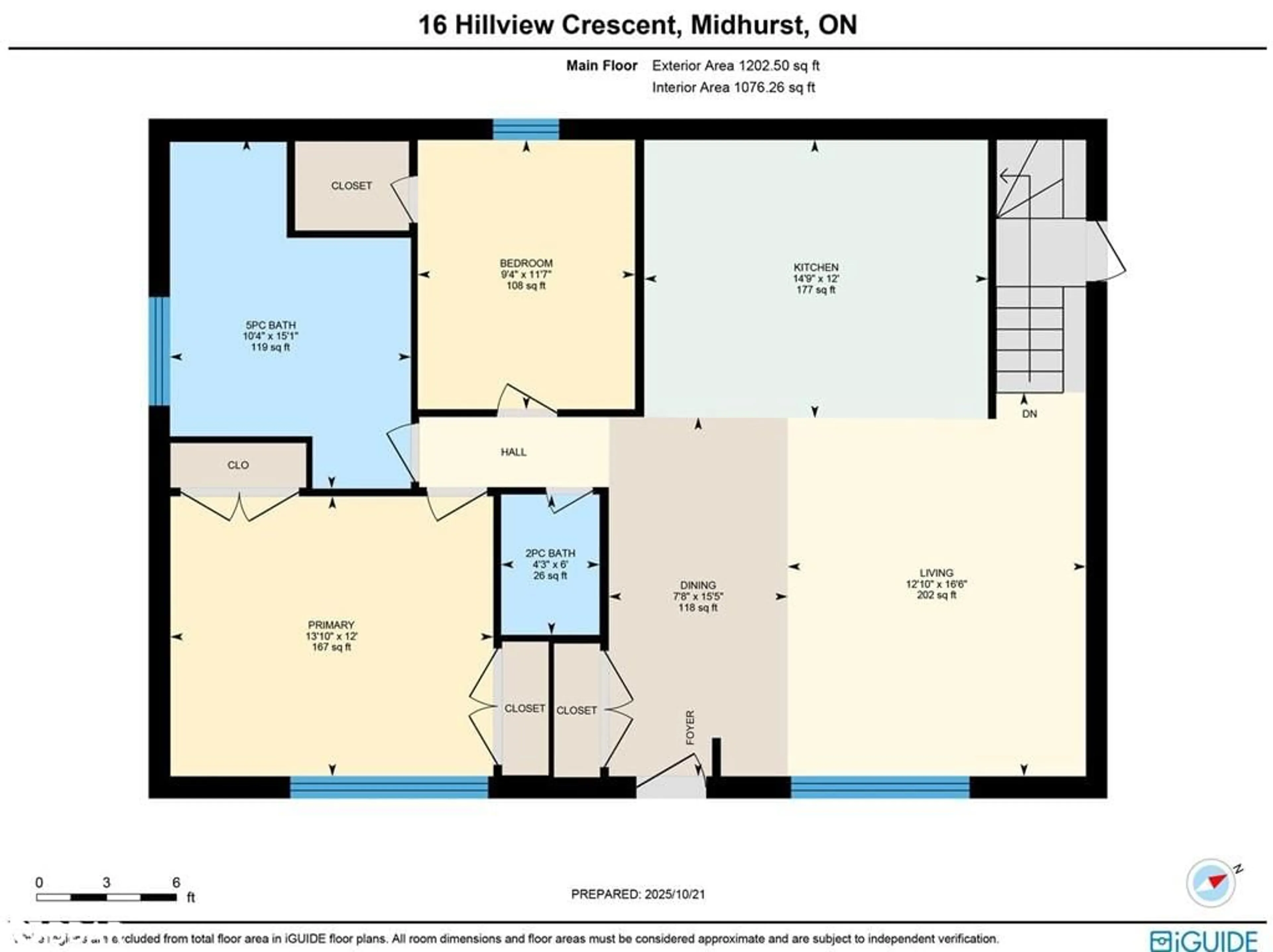 Floor plan for 16 Hillview Cres, Midhurst Ontario L9X 1N4