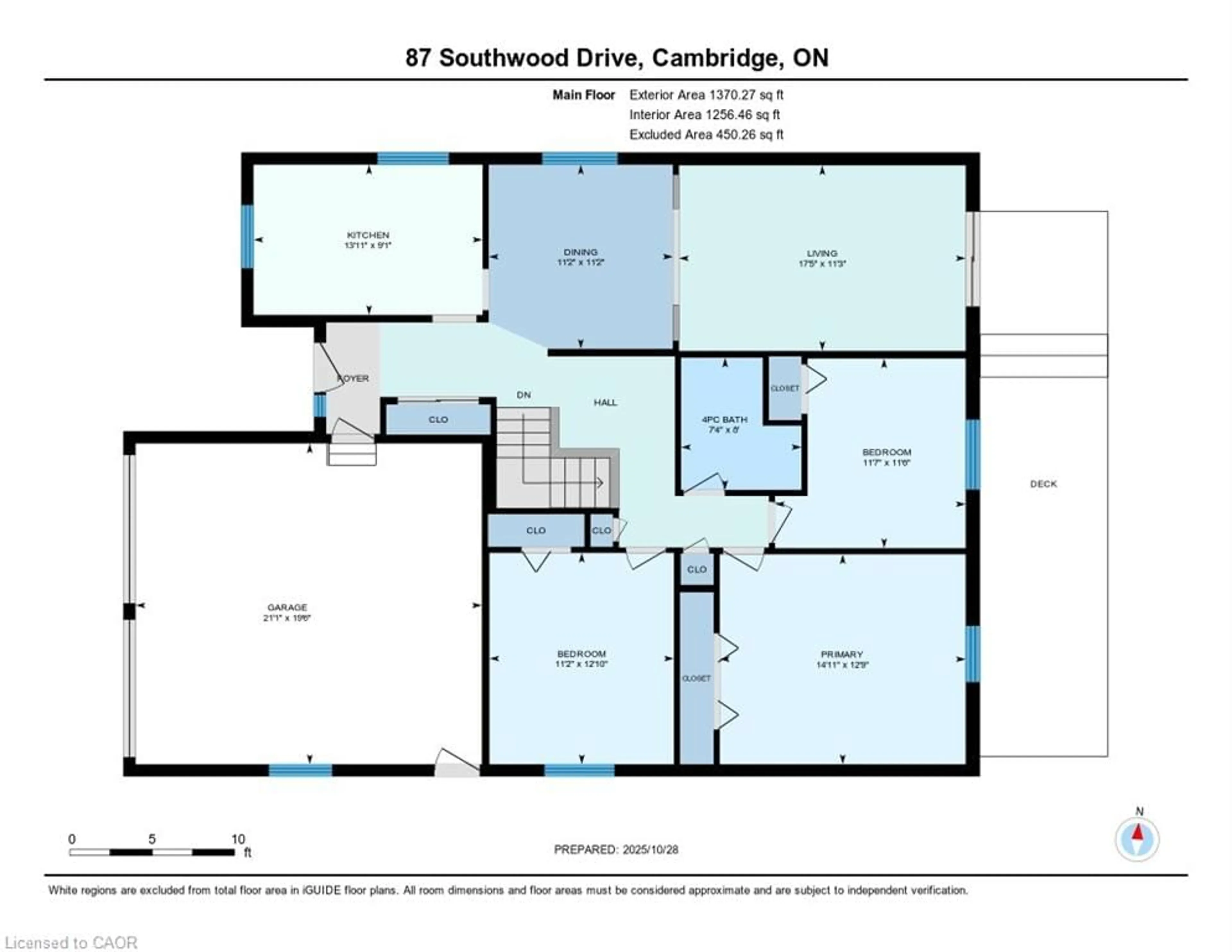 Floor plan for 87 Southwood Dr, Cambridge Ontario N1S 3S3
