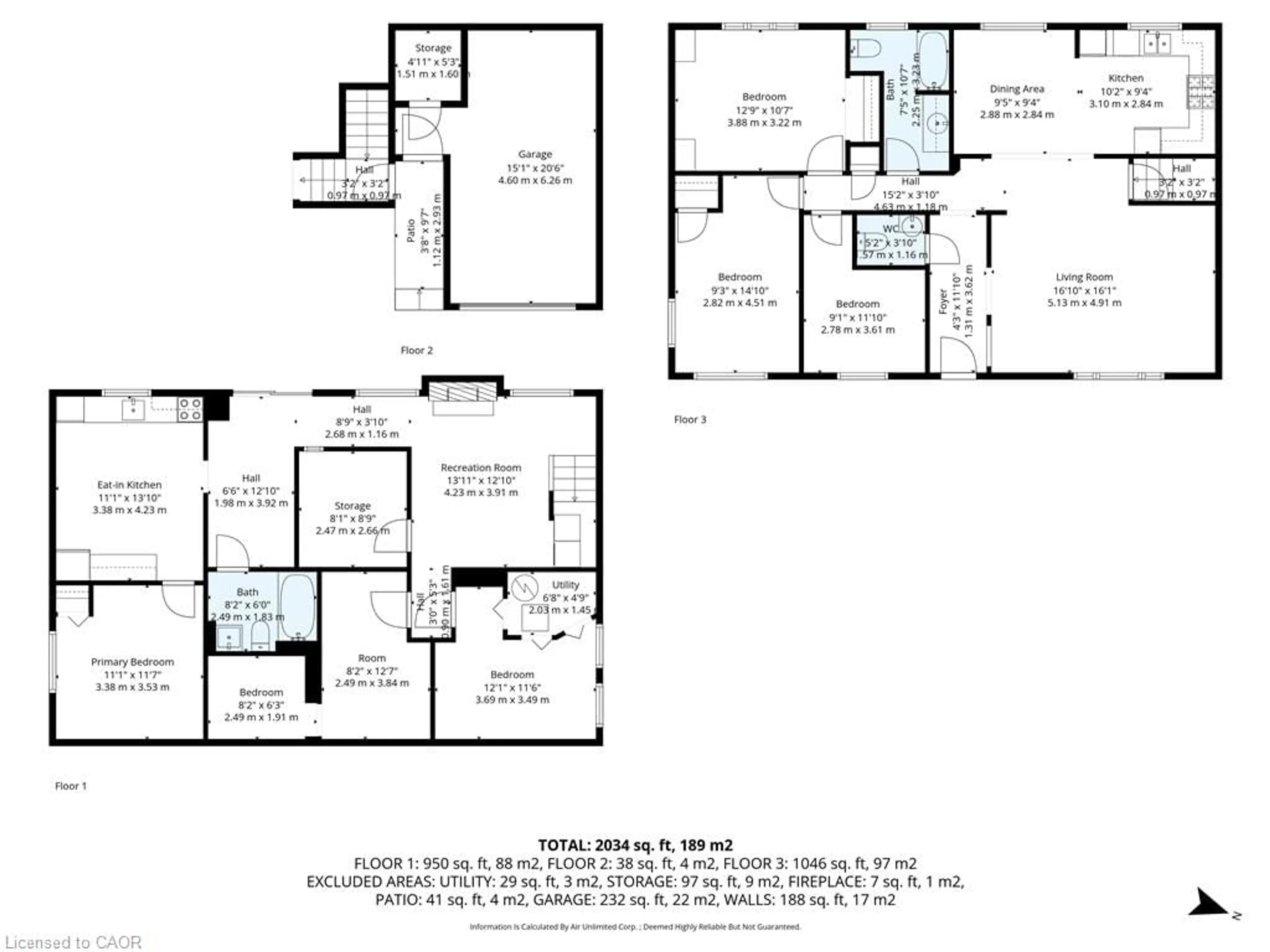 Floor plan for 2610 Islington Ave, Etobicoke Ontario M9V 2X3