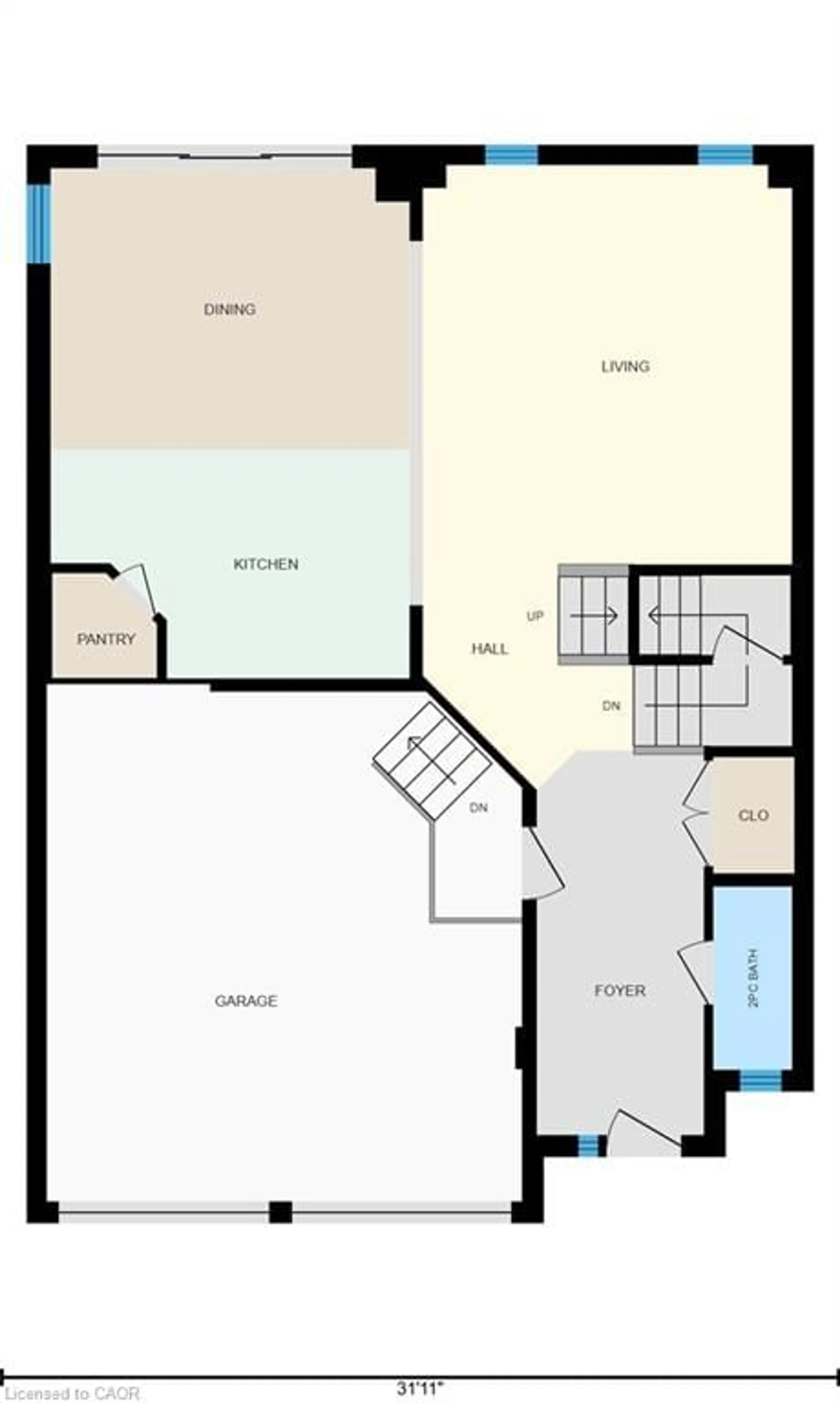 Floor plan for 58 Elmbank Trail, Kitchener Ontario N2R 0H1