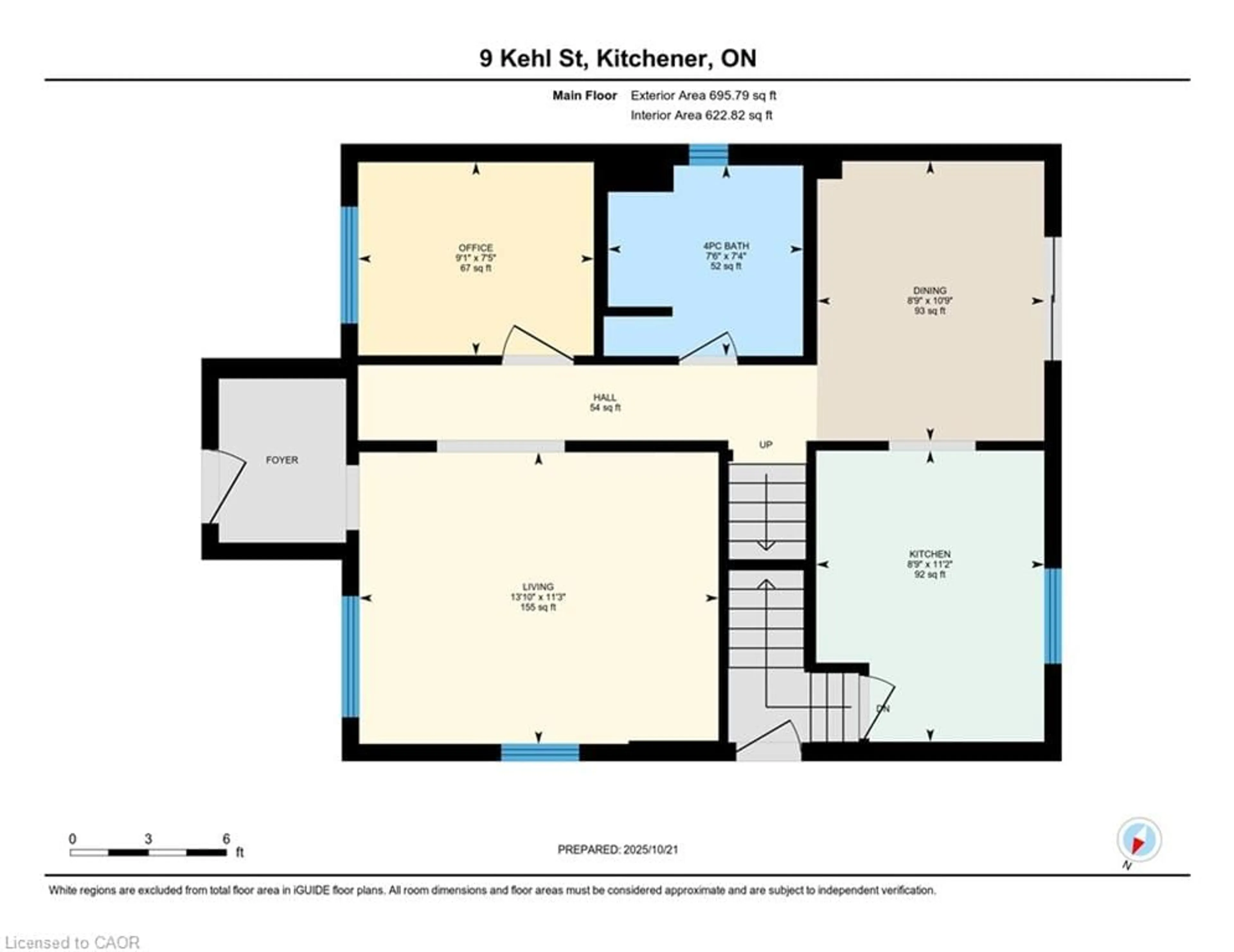 Floor plan for 9 Kehl St, Kitchener Ontario N2M 3T8