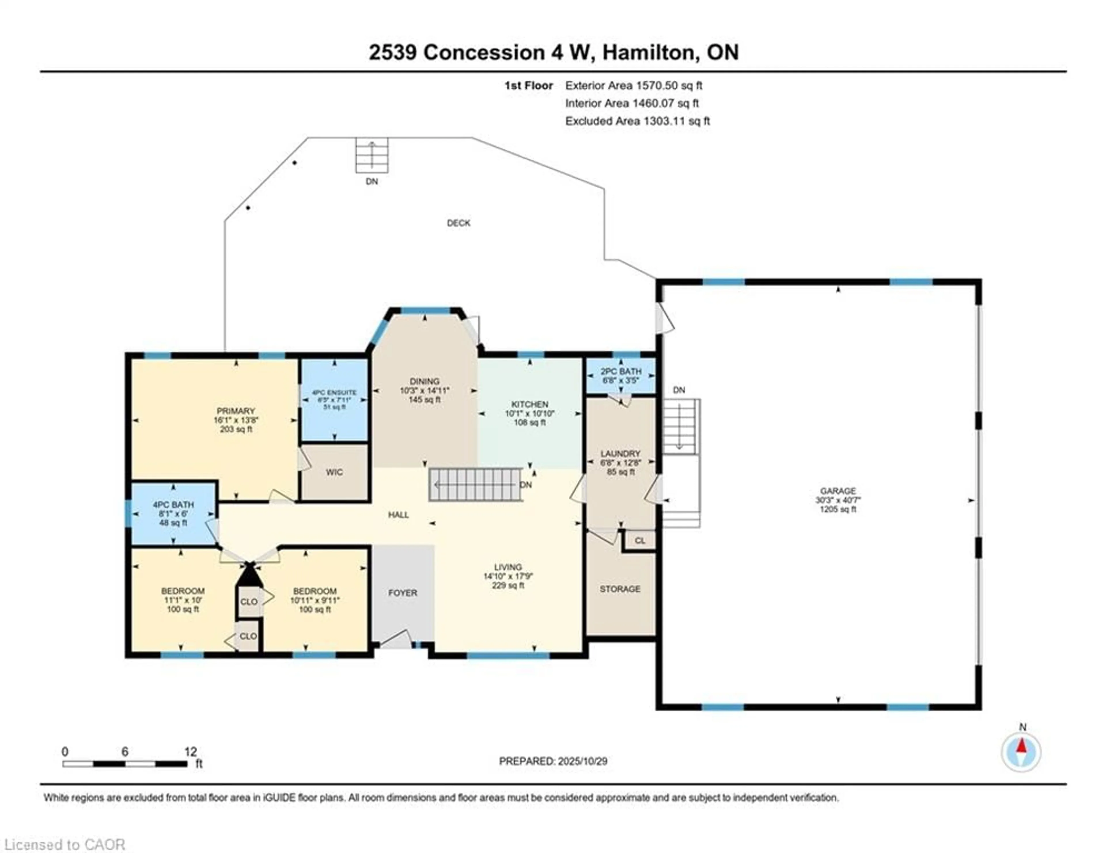Floor plan for 2539 Concession 4, Troy Ontario L0R 2B0