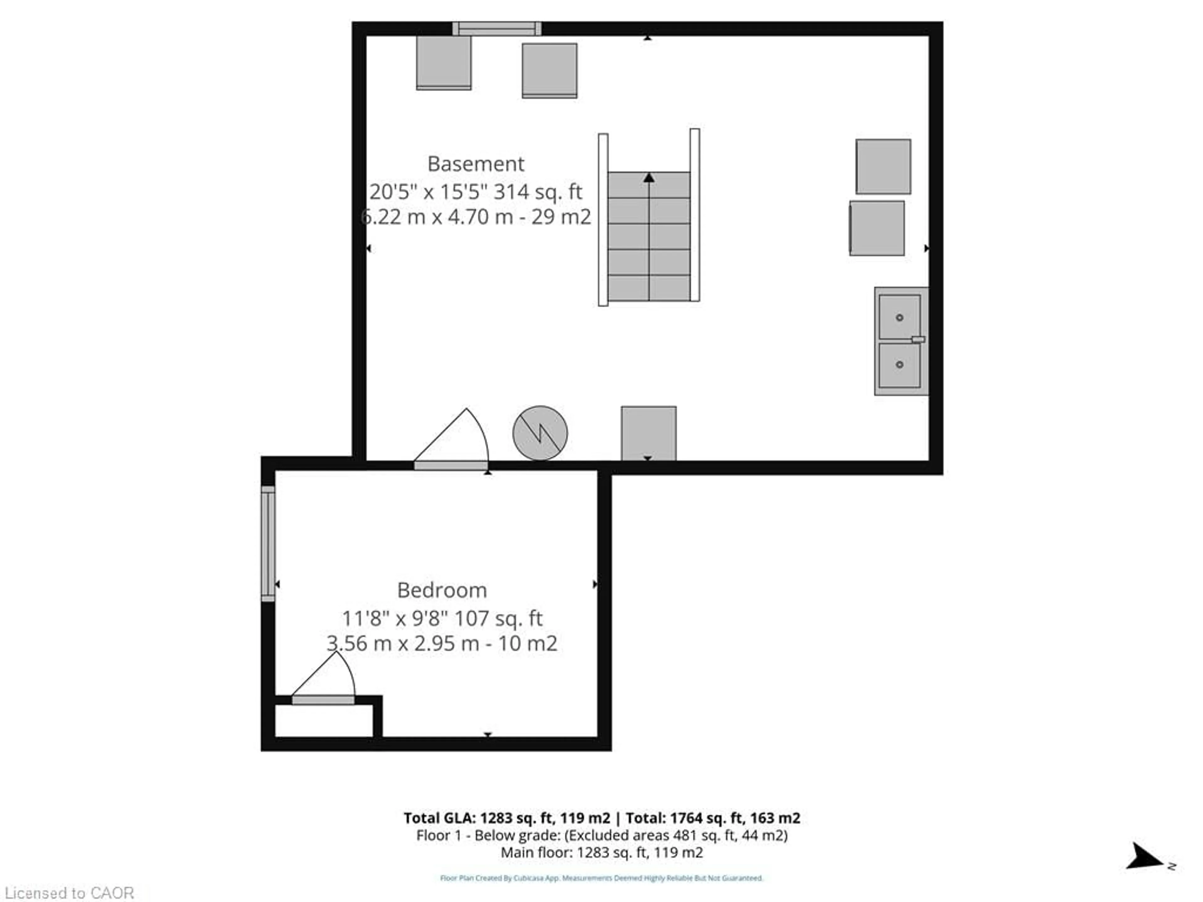 Floor plan for 112 Kent St, Simcoe Ontario N3Y 2Y1