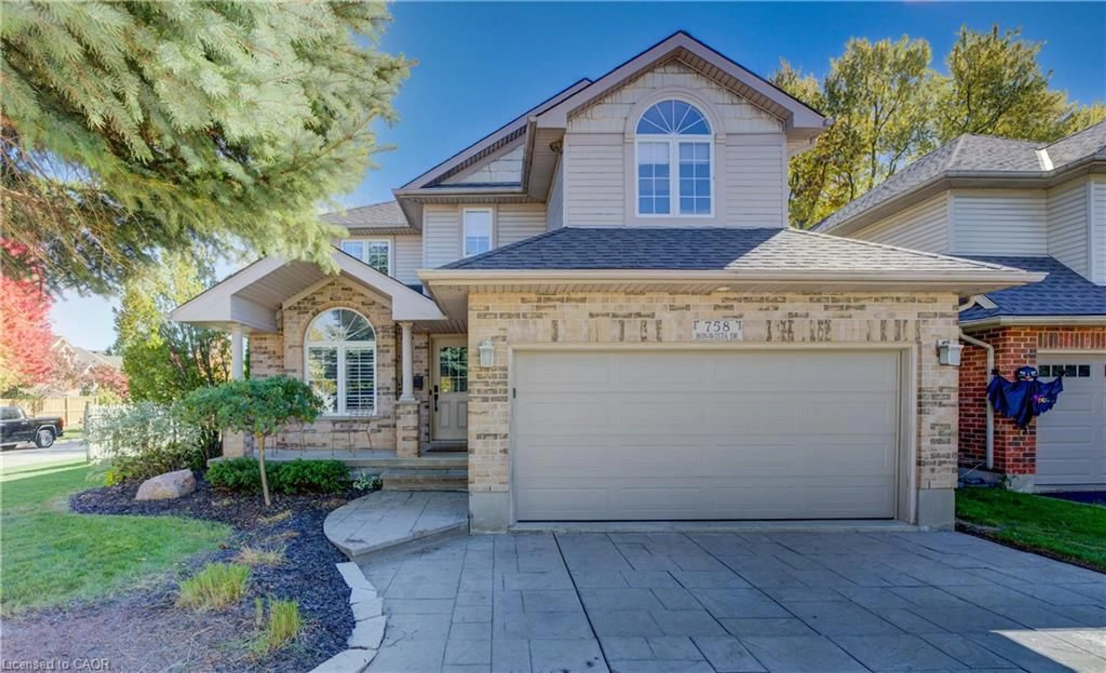 Home with brick exterior material, street for 758 Bonavista Dr, Waterloo Ontario N2K 4E6