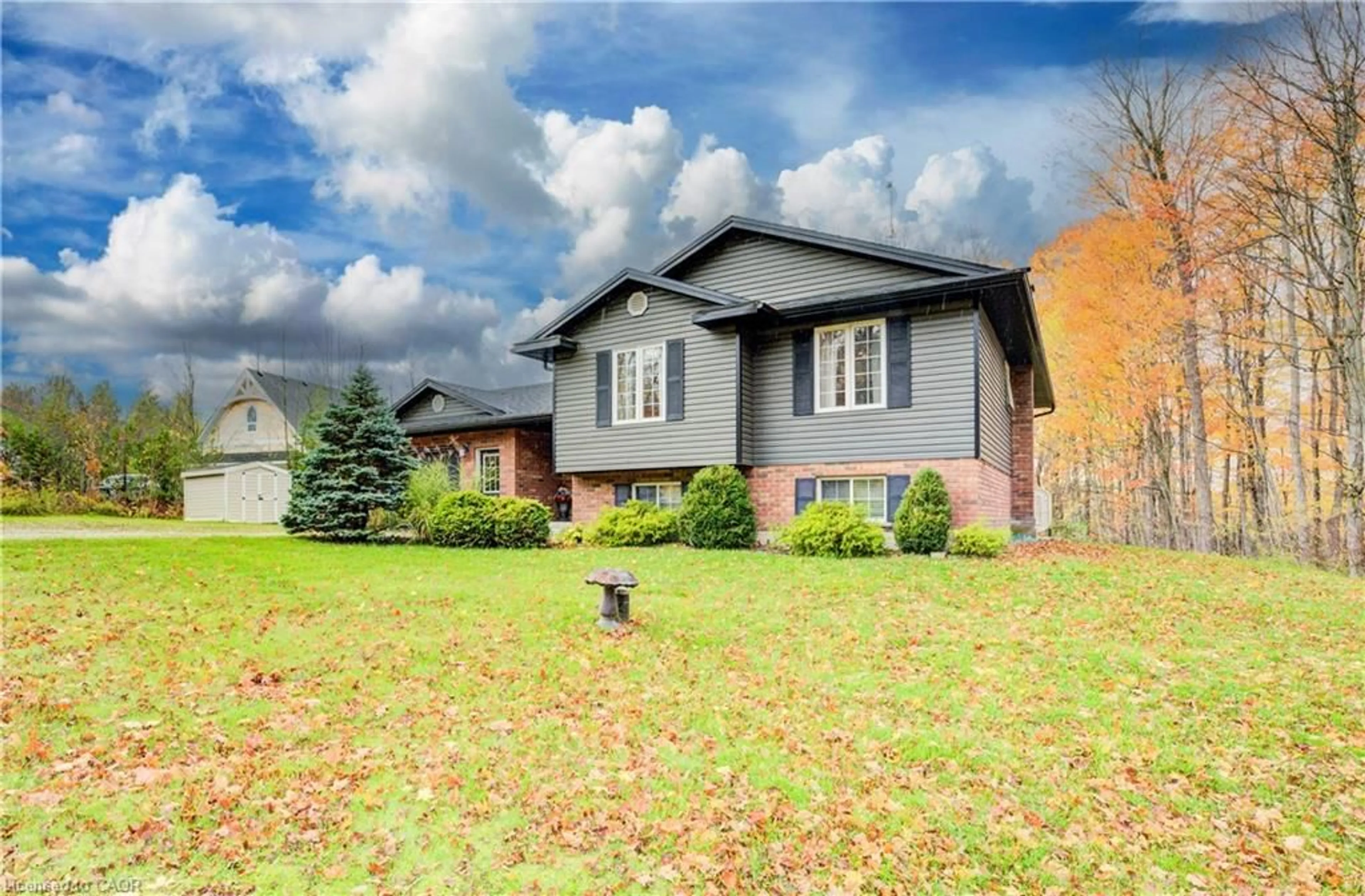 Home with brick exterior material, street for 412112 Southgate Sideroad 41, Holstein Ontario N0G 2A0