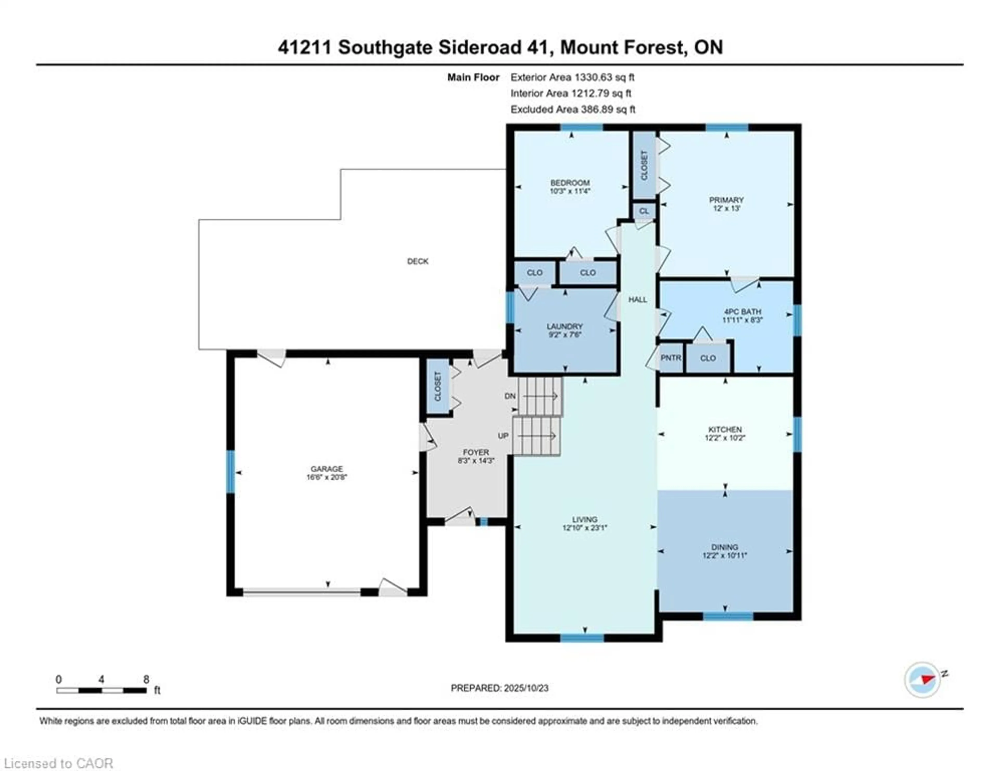 Floor plan for 412112 Southgate Sideroad 41, Holstein Ontario N0G 2A0