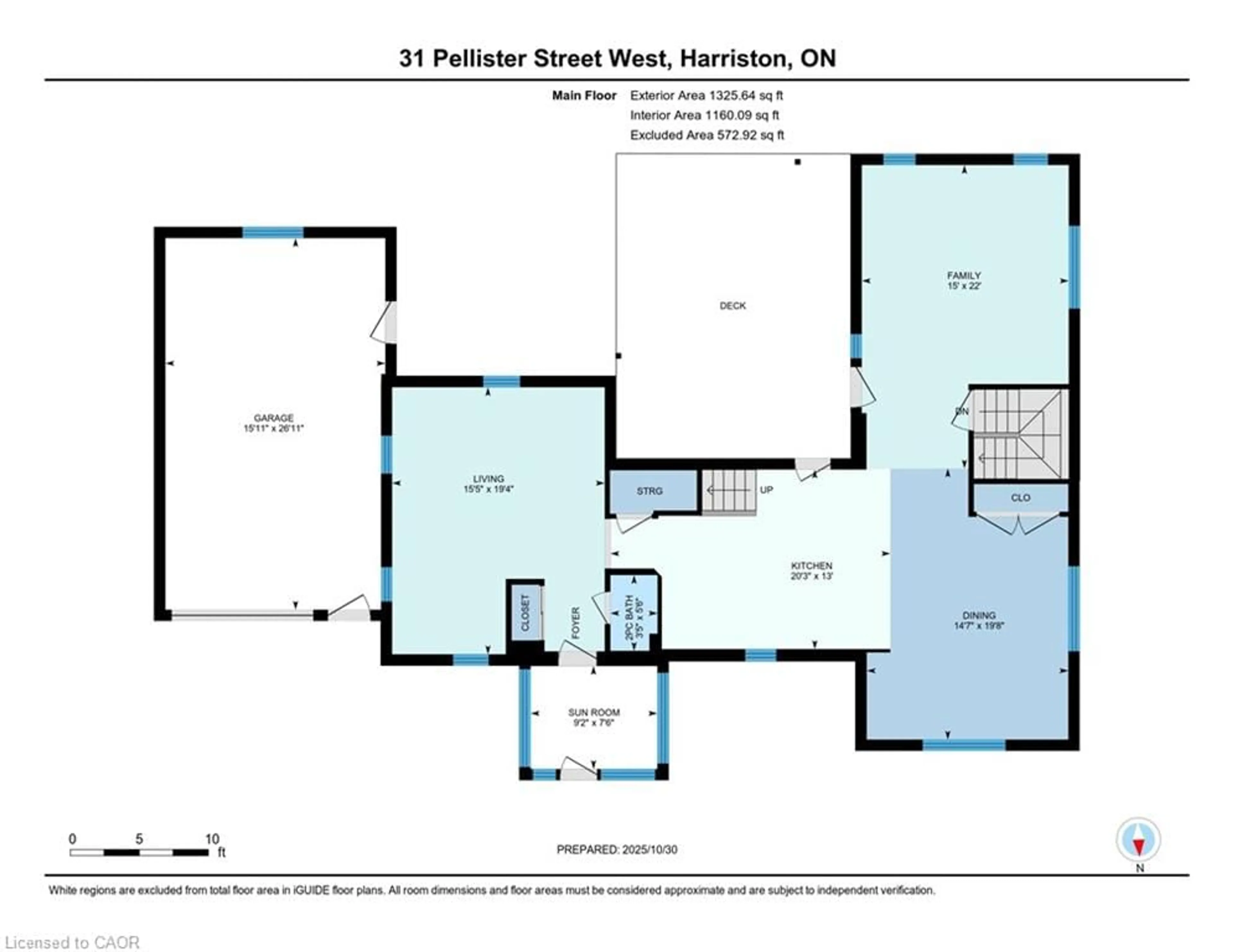 Floor plan for 31 Pellister St, Harriston Ontario N0G 1Z0