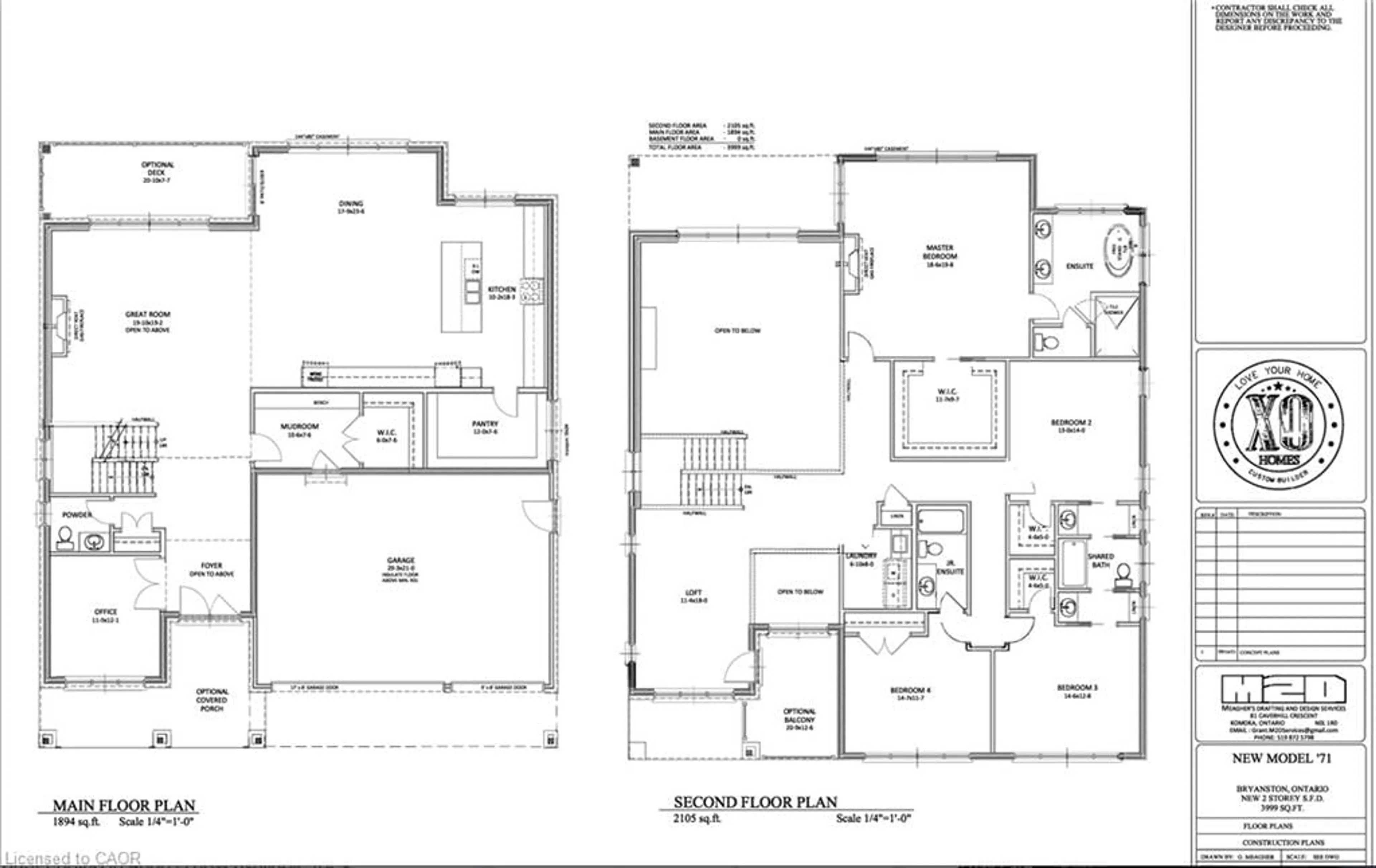 Floor plan for LOT 5 Plover Mills Rd, Ilderton Ontario N0M 2A0