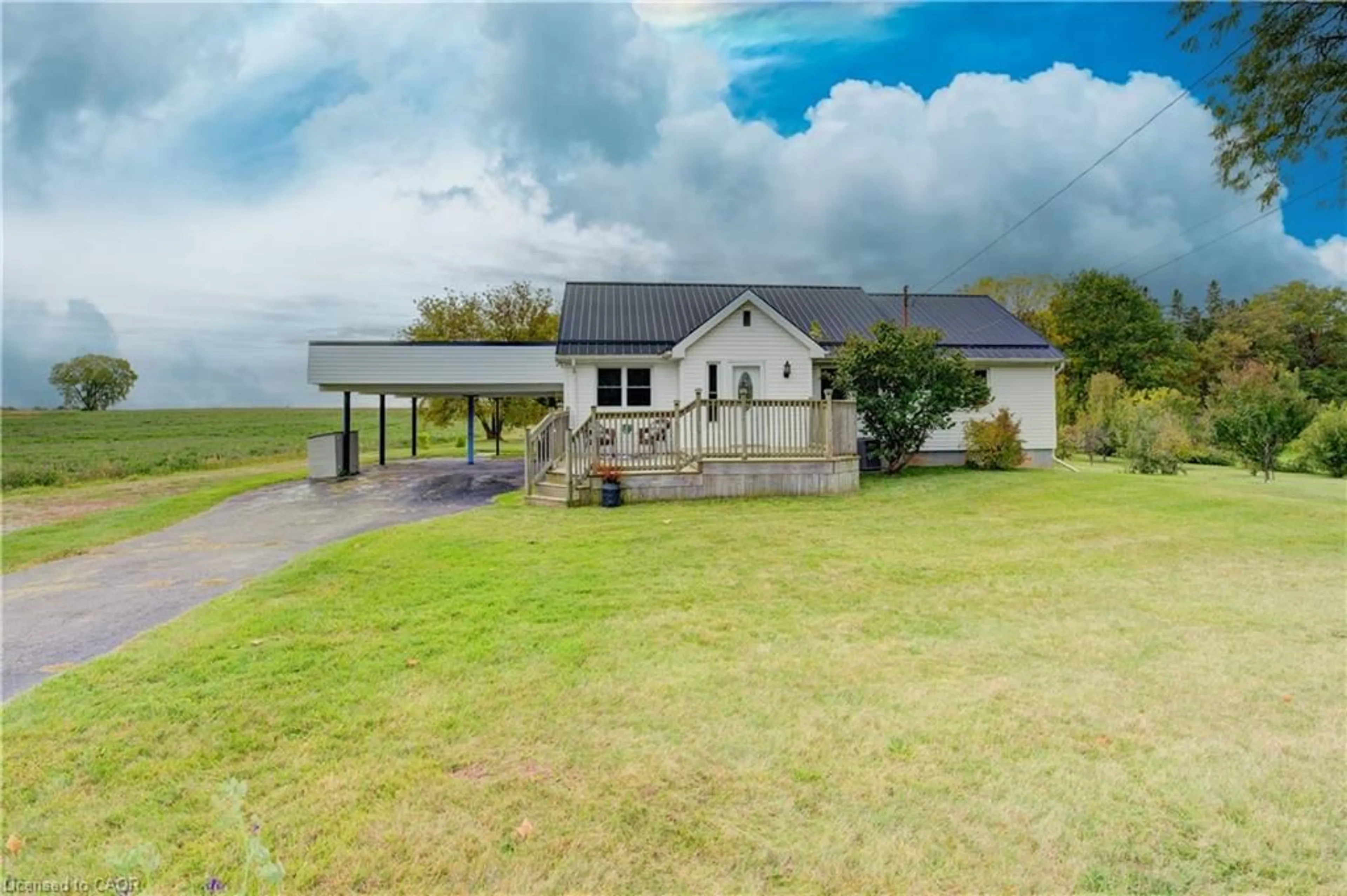 A pic from outside/outdoor area/front of a property/back of a property/a pic from drone, water/lake/river/ocean view for 4074 Highway 3, Simcoe Ontario N3Y 4K4