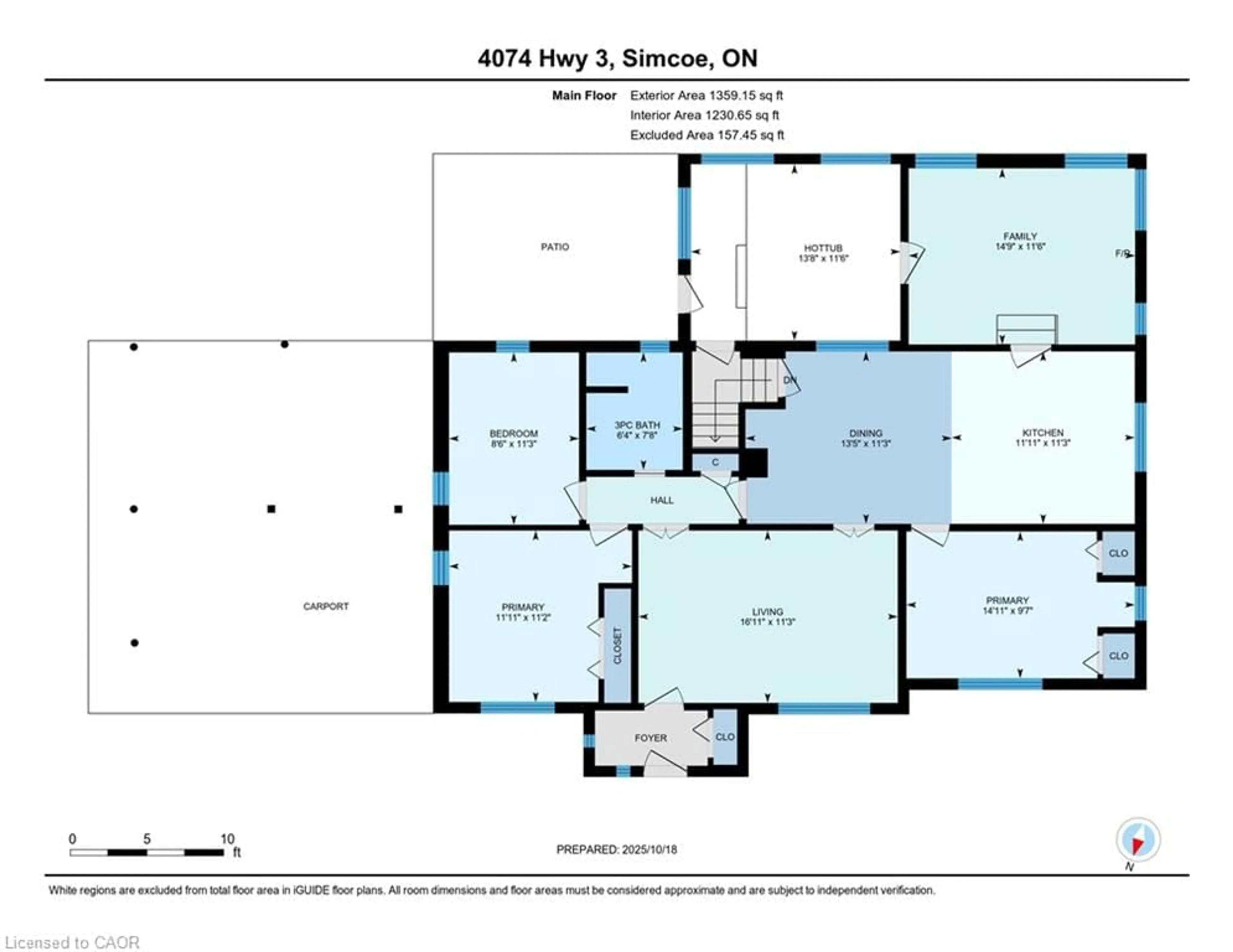 Floor plan for 4074 Highway 3, Simcoe Ontario N3Y 4K4