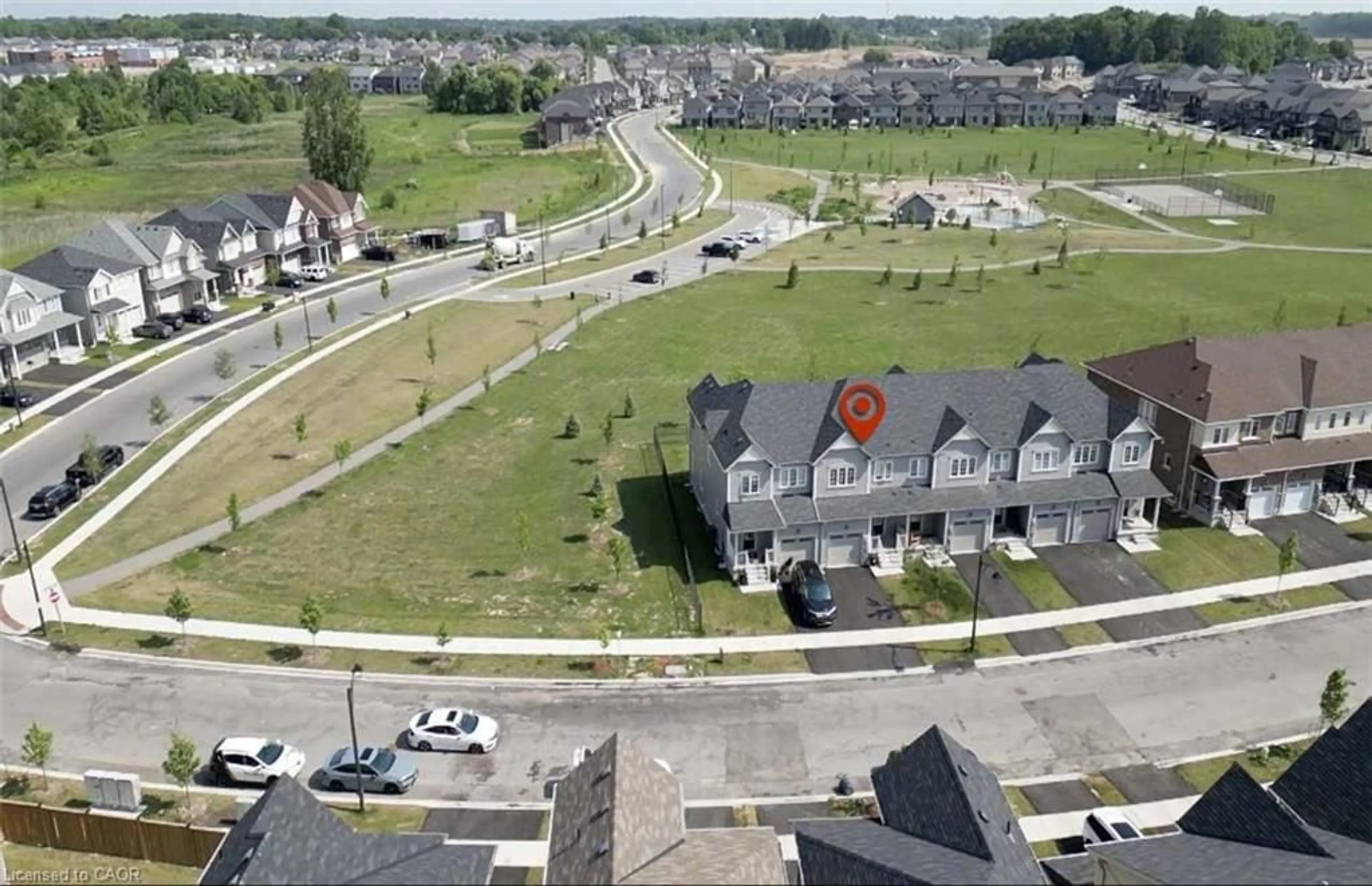 A pic from outside/outdoor area/front of a property/back of a property/a pic from drone, street for 3 Cooke Ave, Brantford Ontario N3T 0S2