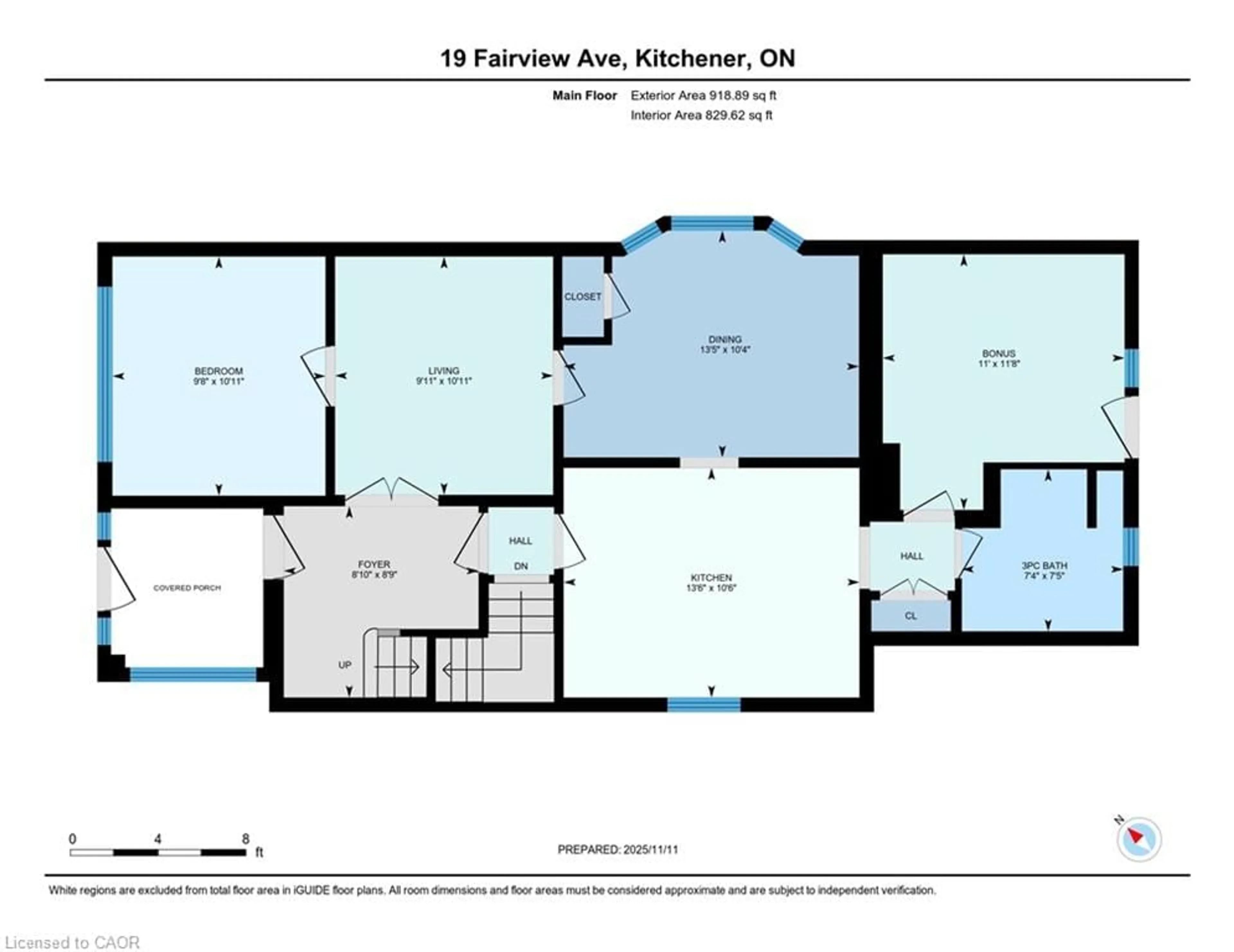 Floor plan for 19 Fairview Ave, Kitchener Ontario N2H 3E7