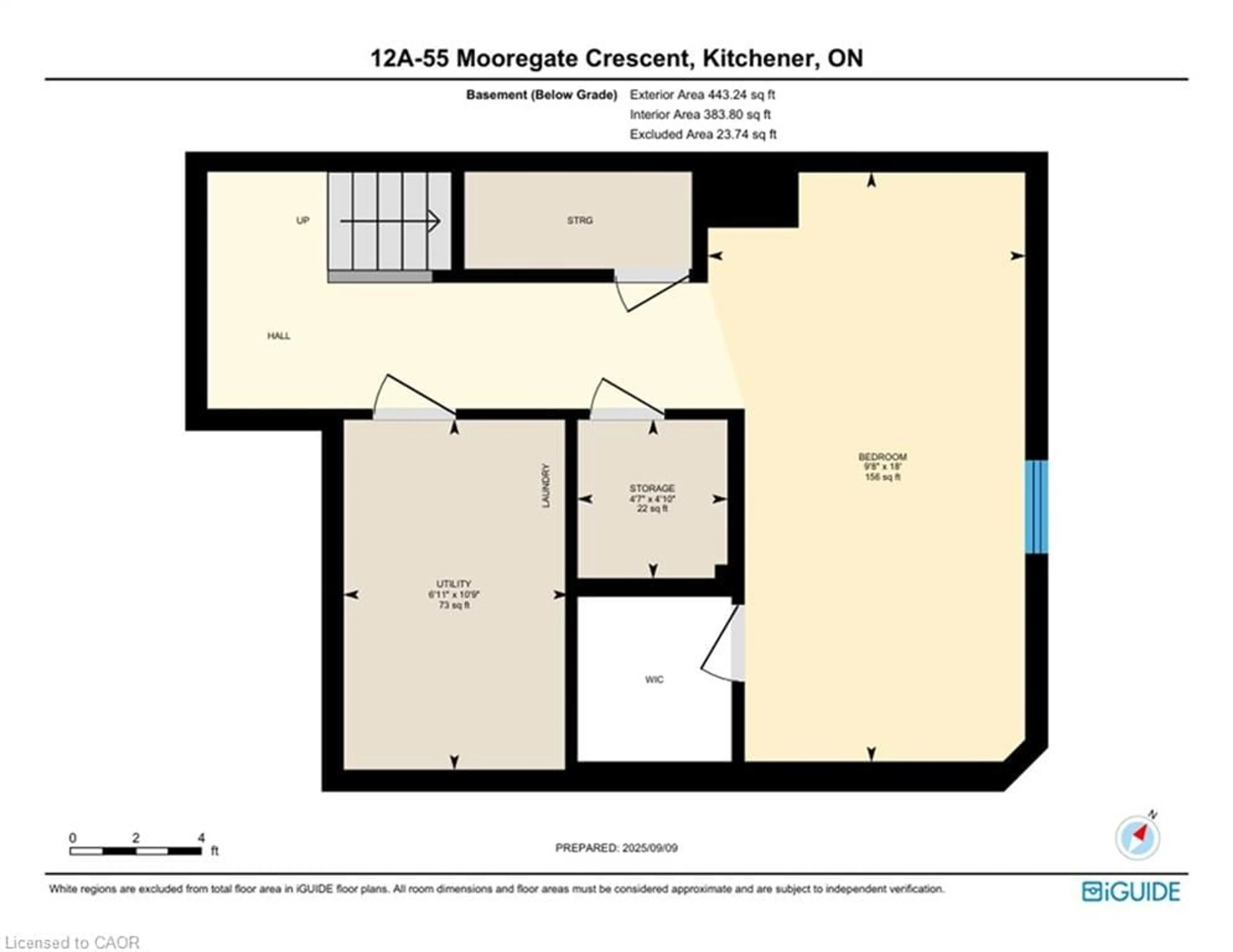 Floor plan for 55 Mooregate Cres #12A, Kitchener Ontario N2M 0A6