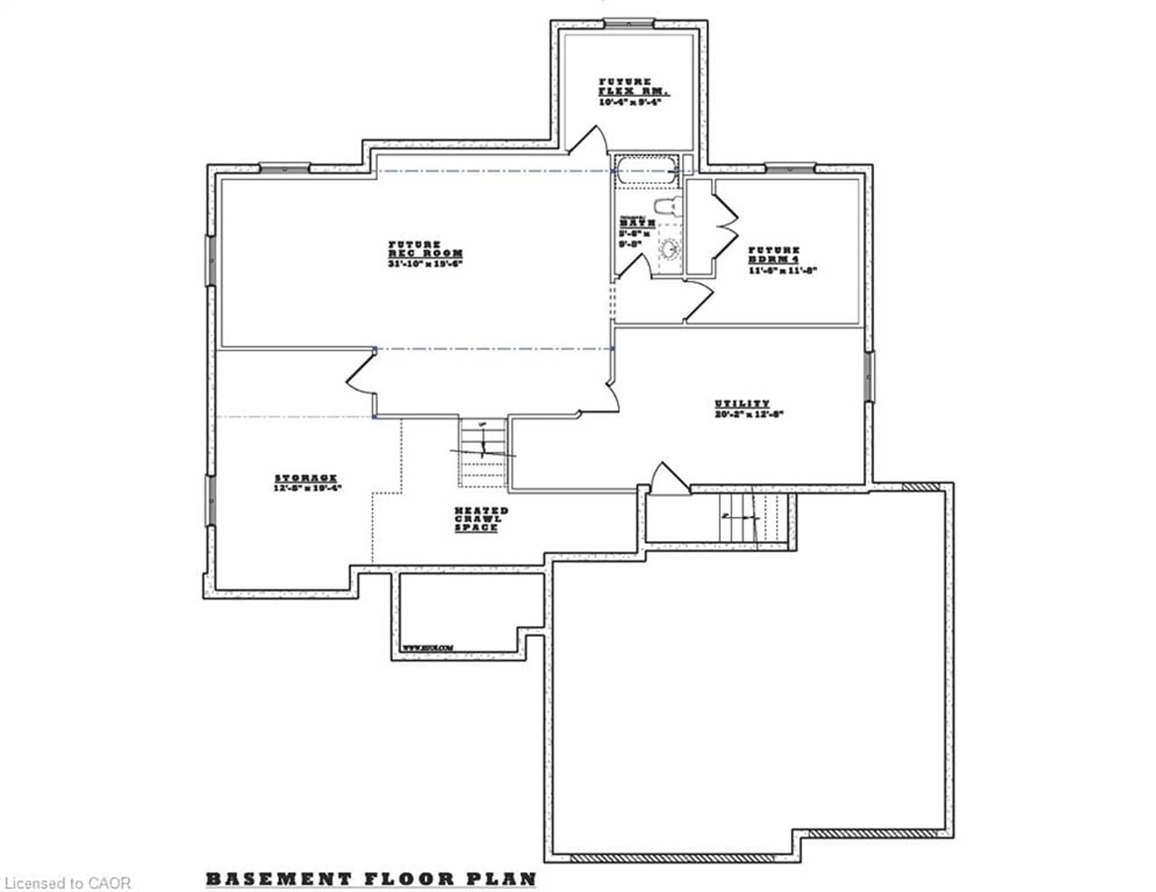 Floor plan for 1904 LOT 1 Turkey Point Rd, Simcoe Ontario N3Y 4J9