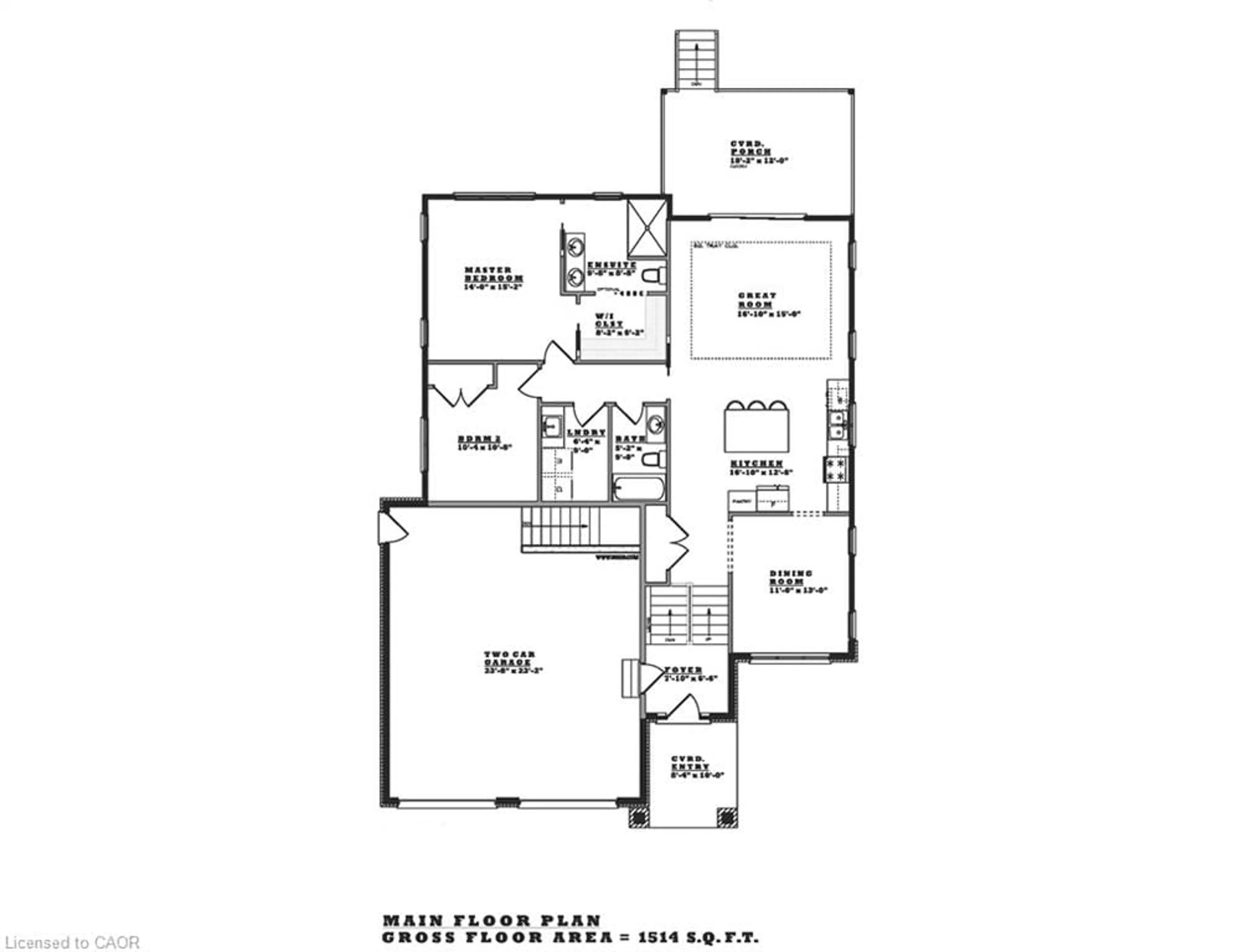 Floor plan for 1904 LOT 2 Turkey Point Rd, Simcoe Ontario N3Y 4J9