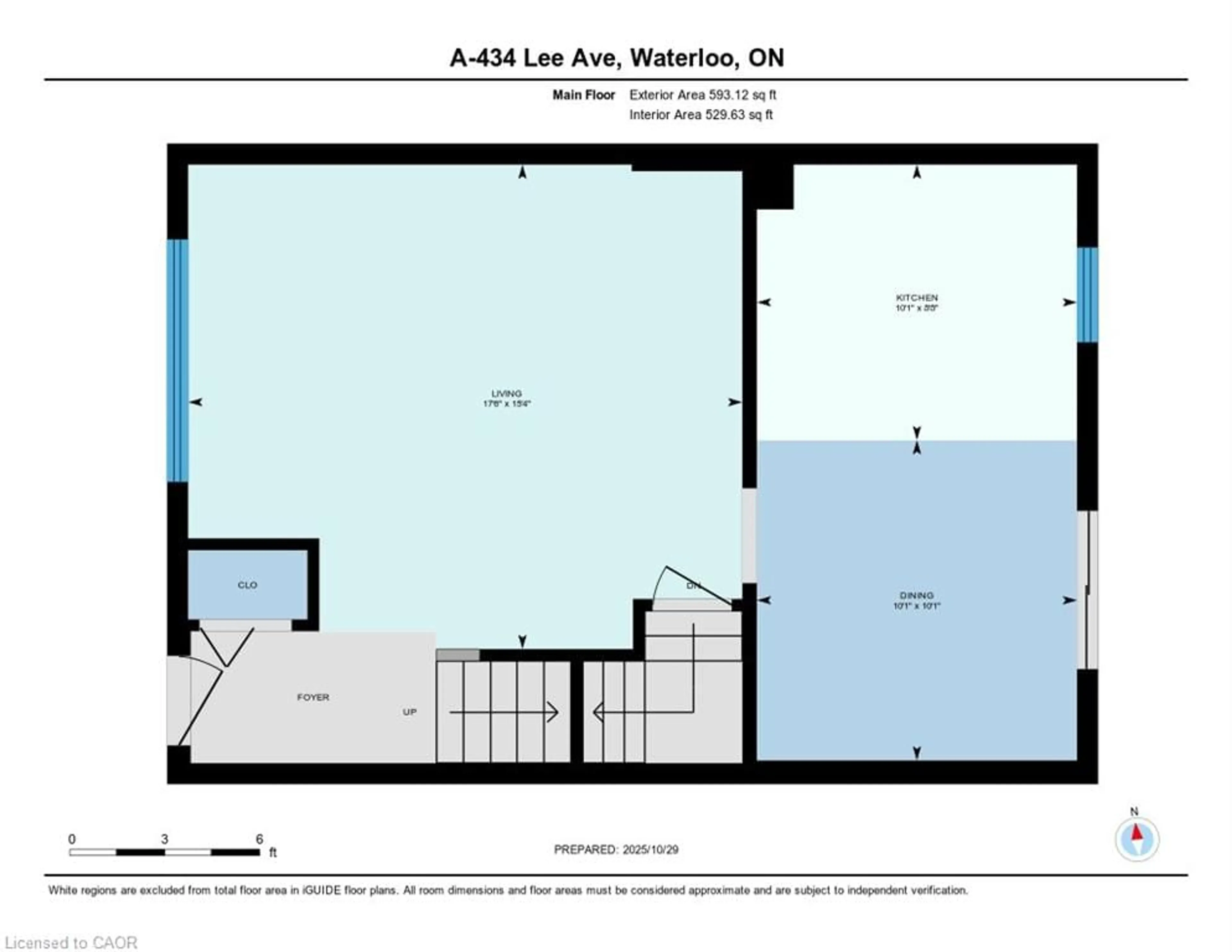 Floor plan for 434A Lee Ave, Waterloo Ontario N2K 2L7