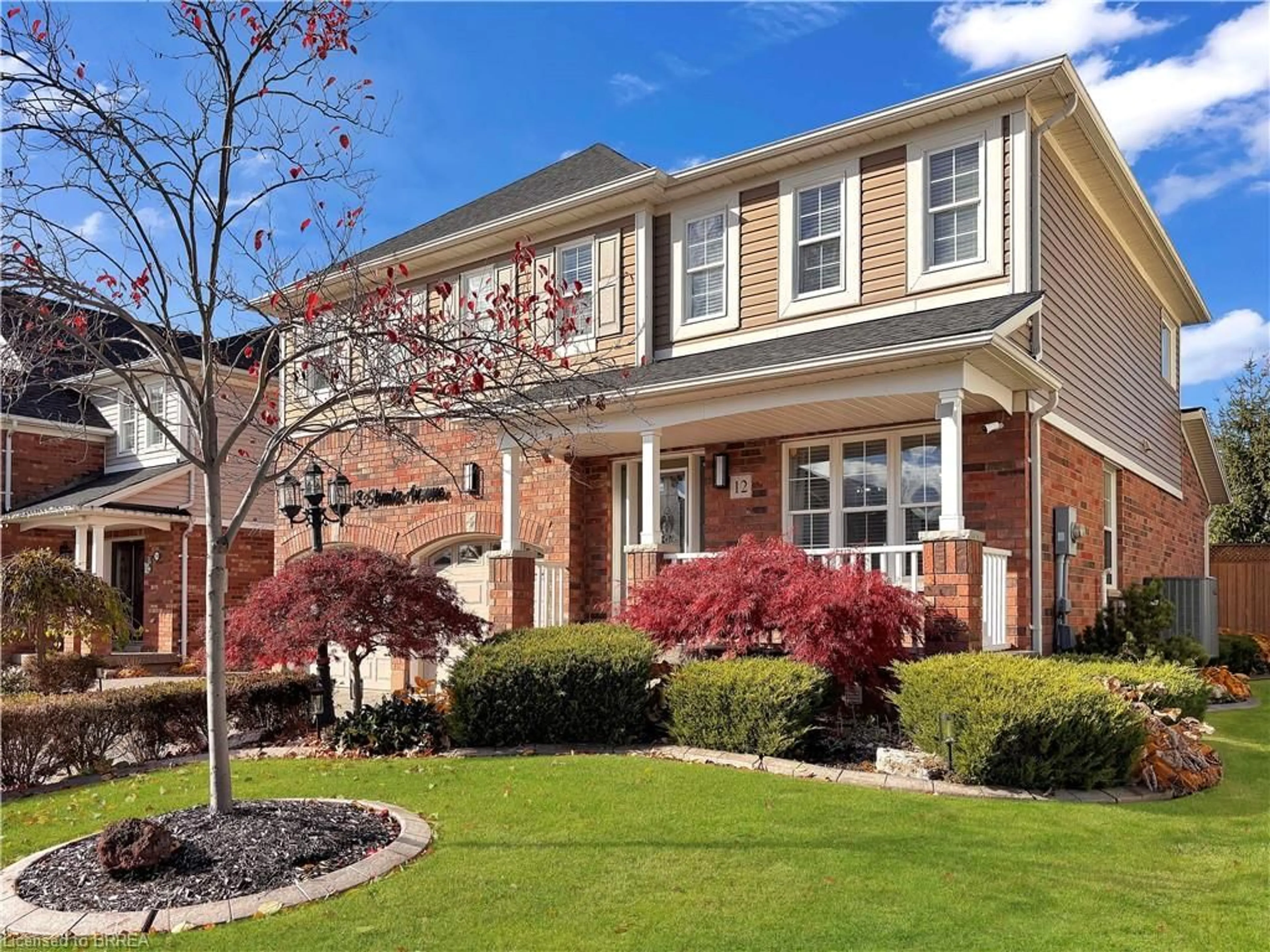 Home with brick exterior material, street for 12 Shantz Ave, Brantford Ontario N3T 0A7